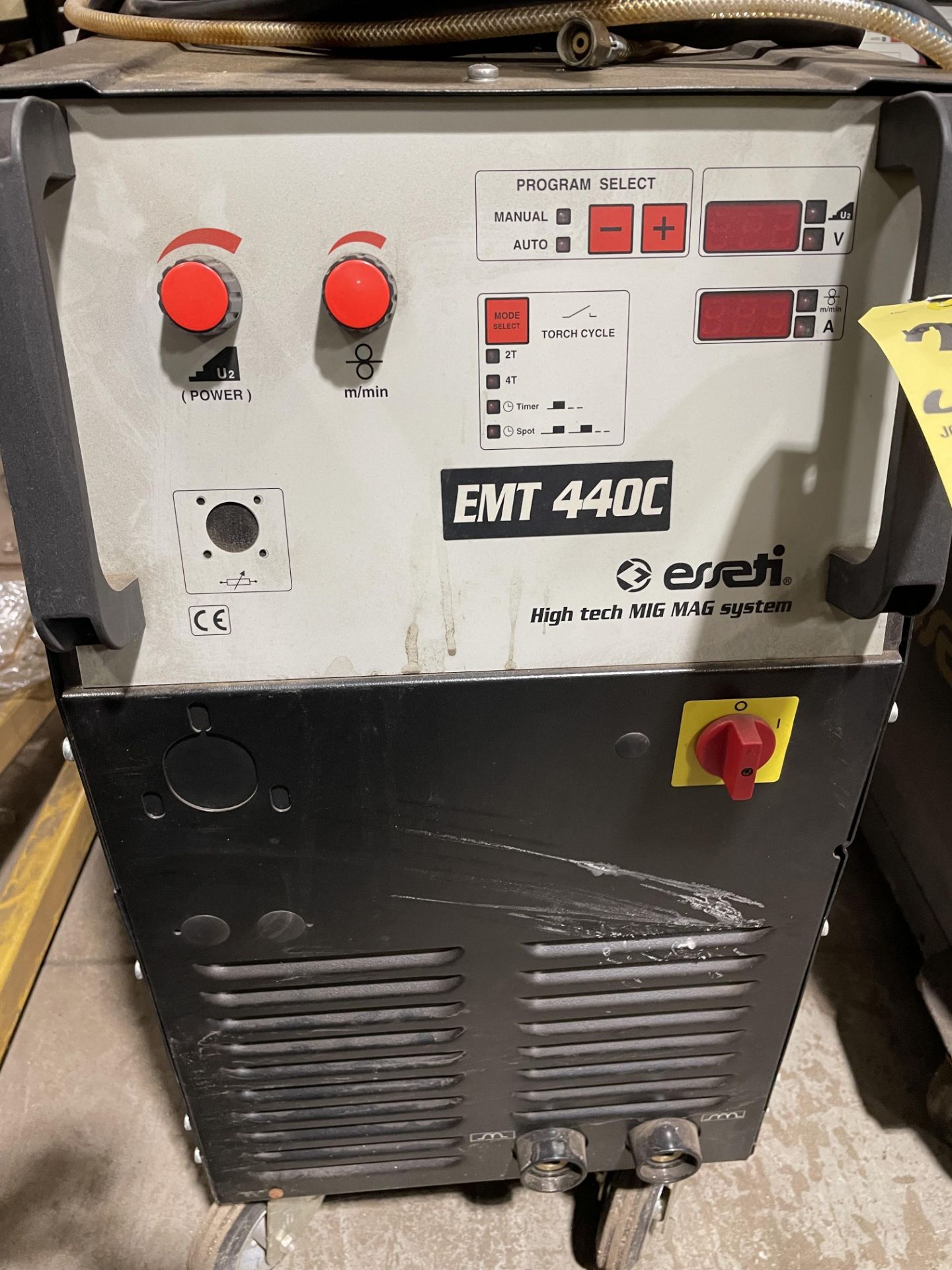 (1) Esseti High Tech Mig Mag System EMT 440C w/ Esseti Traino EMT Wire Feed, Port. - Image 2 of 2