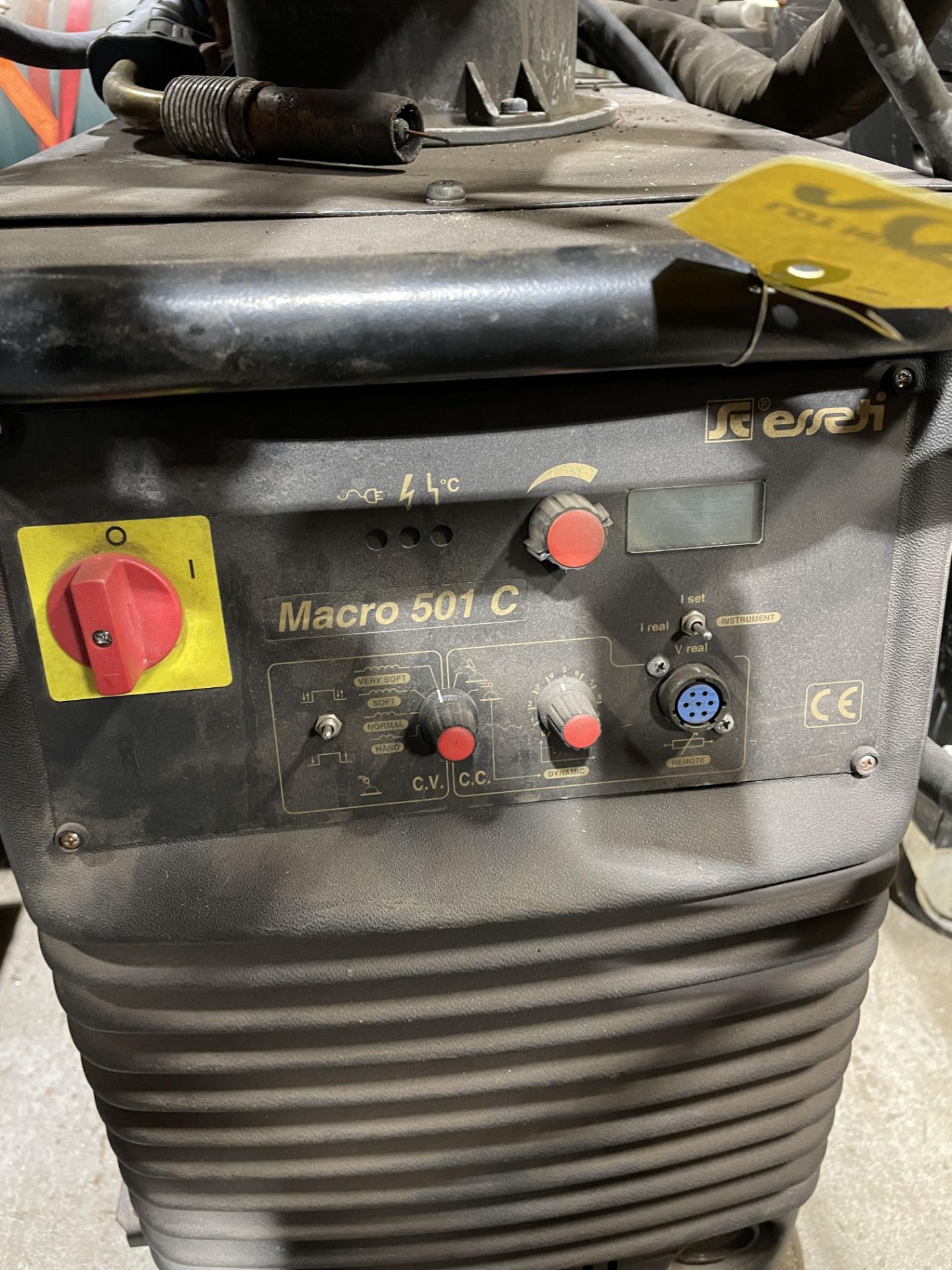 (1) Esseti Macro 501C Welder w/ Esseti Traino 061 Wire Feed, Port.