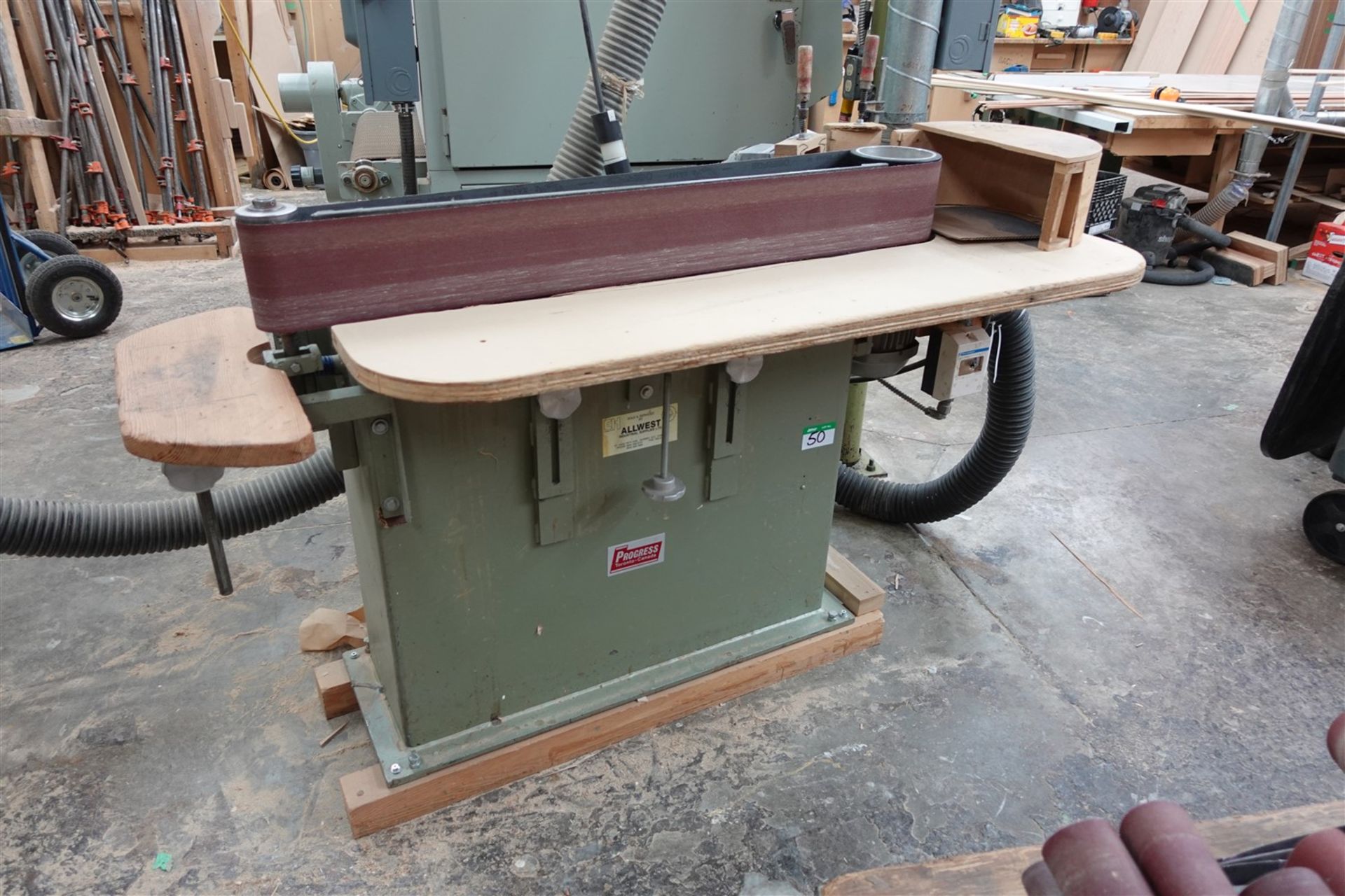 PROGRESS EDGE BELT SANDER, 4 FT. MODEL PLC-150, 2HP, 220/460V - Image 2 of 3