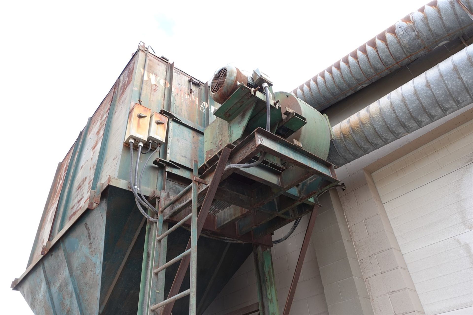 DUST COLLECTOR, BAG HOUSE TYPE, EXTERIOR, ON STAND W/ELECTRICS, 25 HP, 208/230/460V - Image 3 of 3