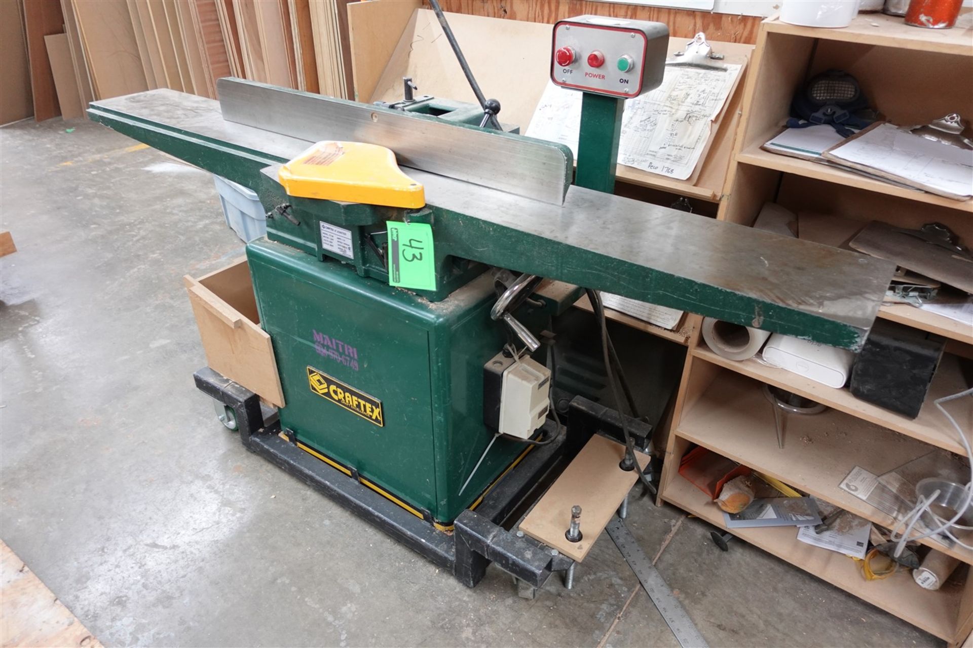 CRAFTEX 8 IN. JOINTER MODEL CT108, 1.5HP, 220V - Image 2 of 3