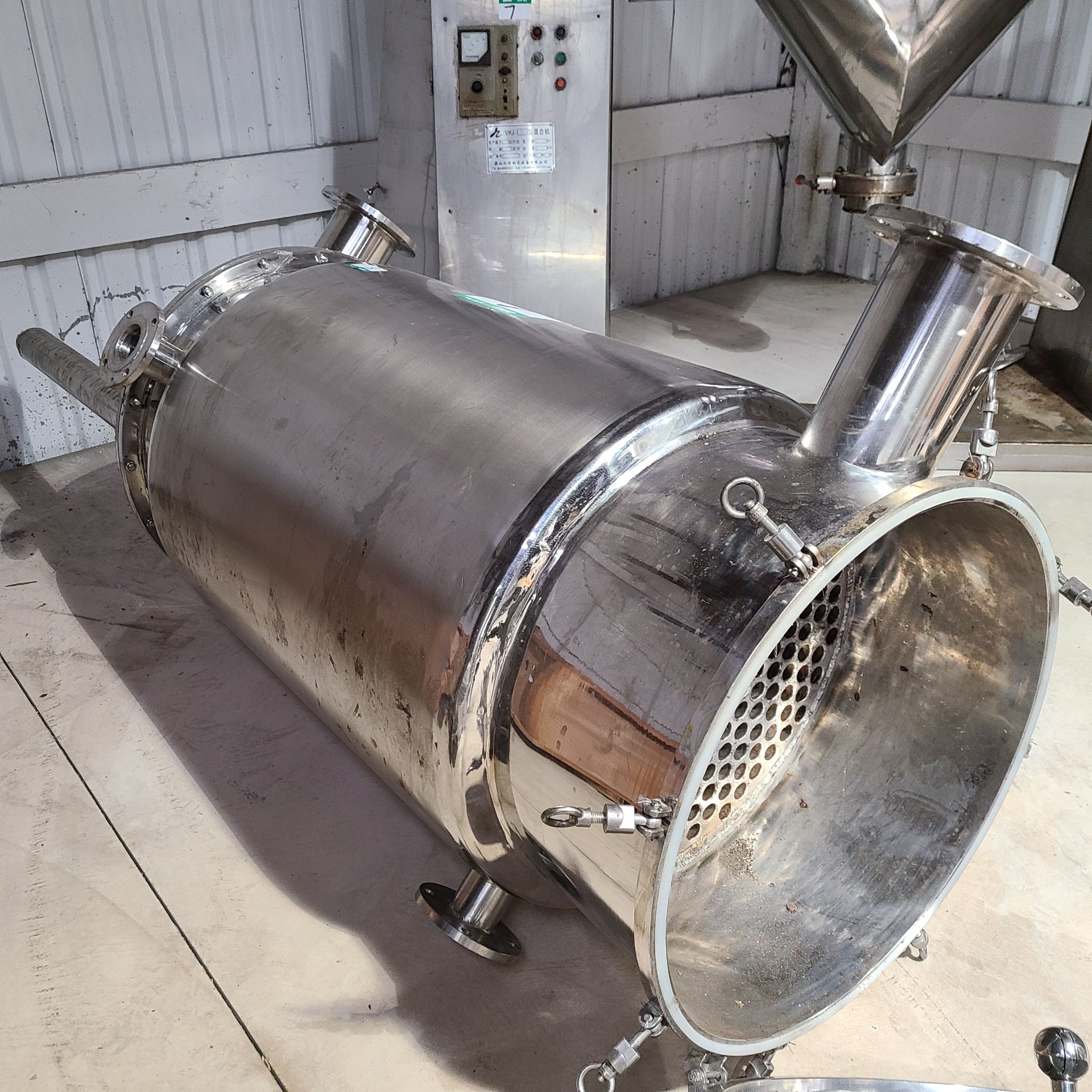 SS STEAM CHAMBER, 98 IN. TOTAL HEIGHT W/LEGS, CHAMBER, 30 IN. DIA. x 77 IN. H - Image 3 of 5