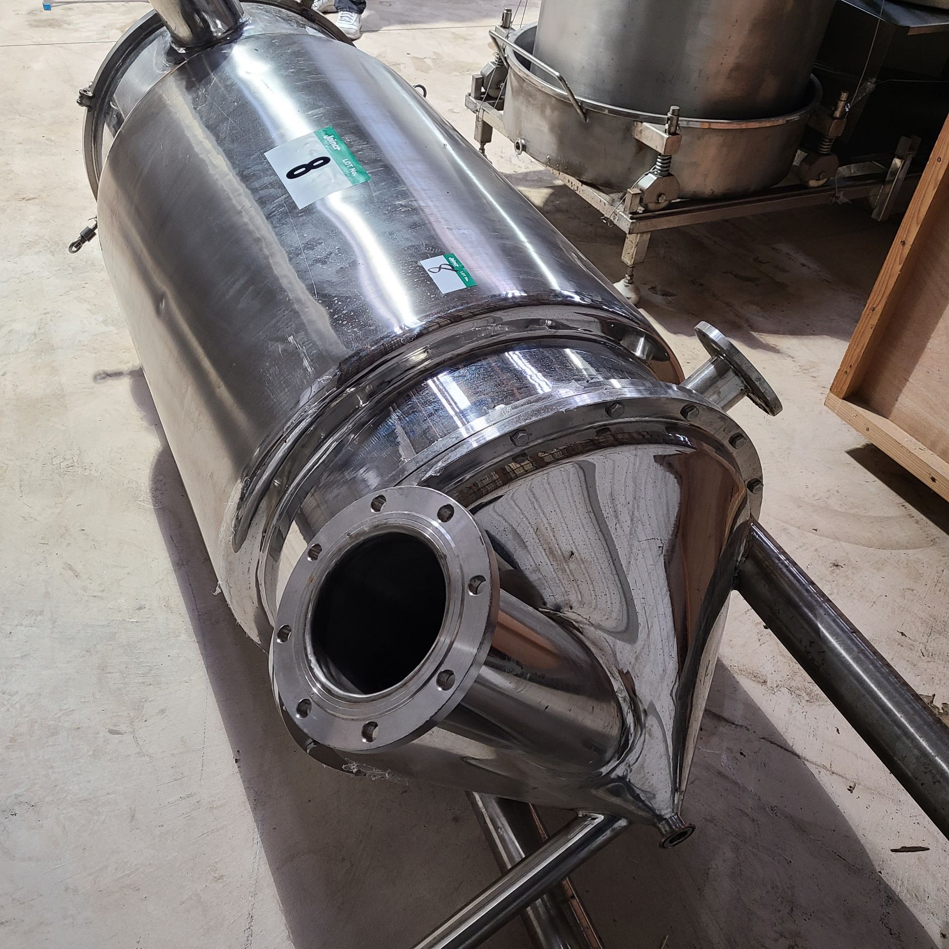 SS STEAM CHAMBER, 98 IN. TOTAL HEIGHT W/LEGS, CHAMBER, 30 IN. DIA. x 77 IN. H - Image 5 of 5