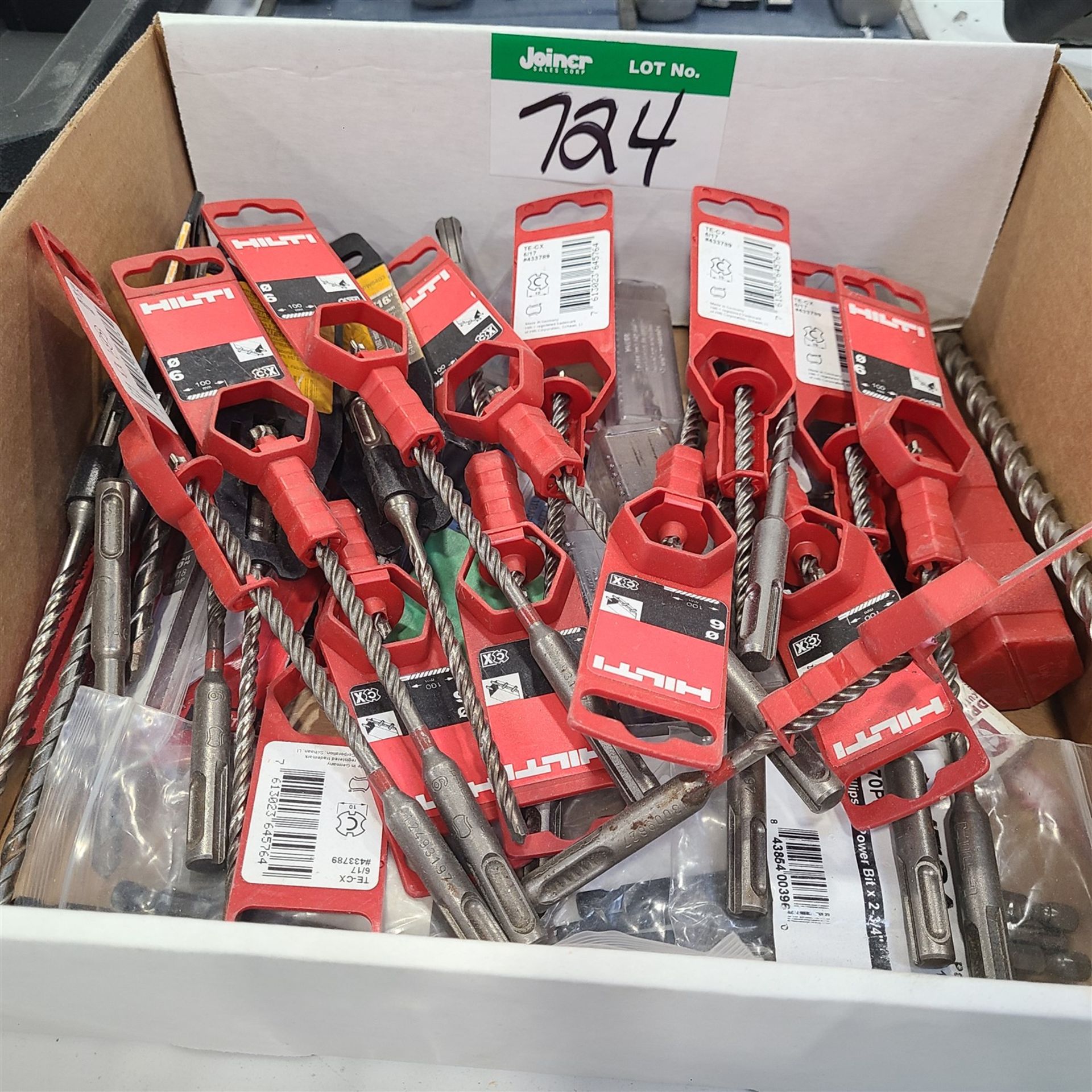 BOX OF ASSORTED HILTI DRILL BITS