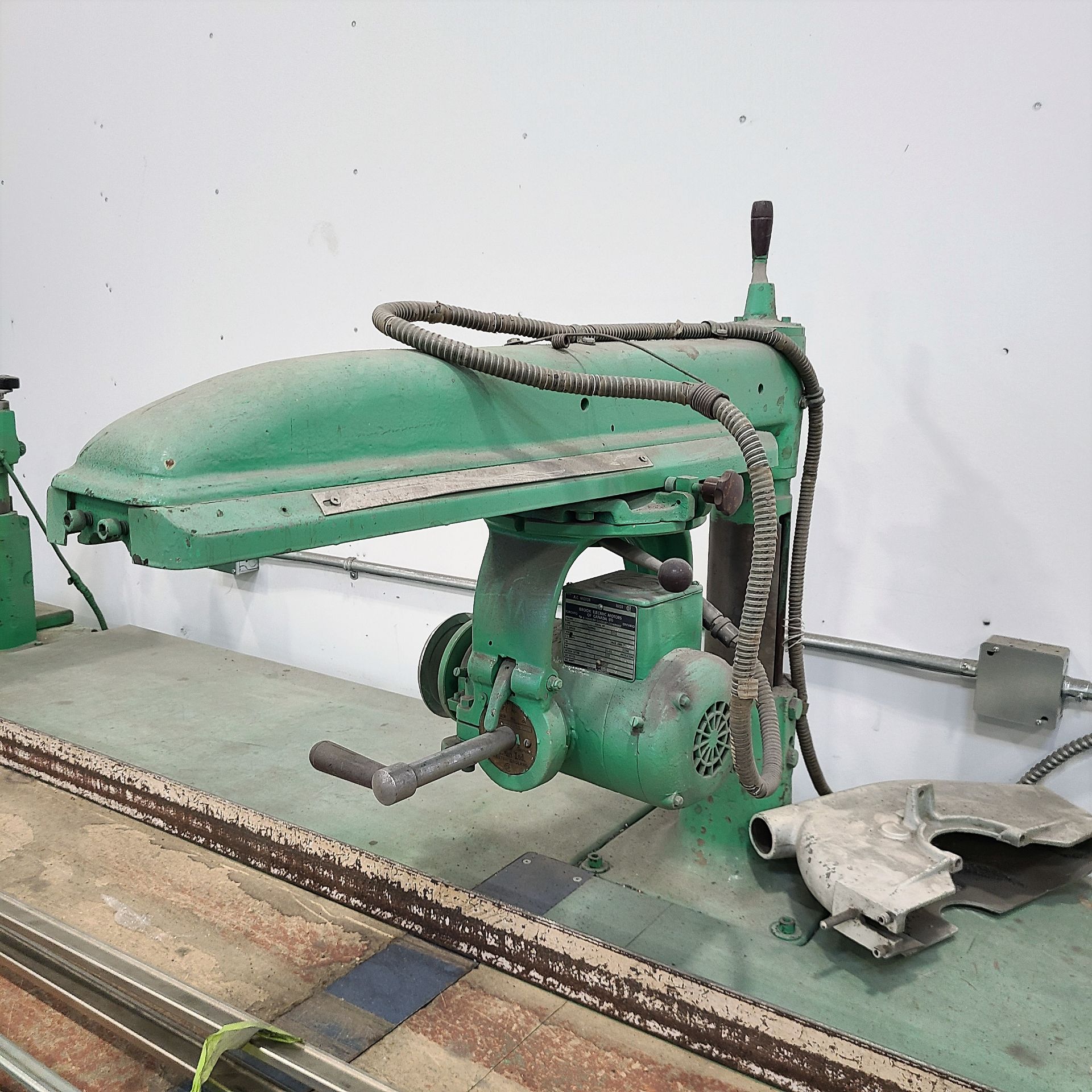 C/O STATION 199 IN.L W/3 RADIAL ARM SAWS, 230V/1PH. - Image 2 of 3