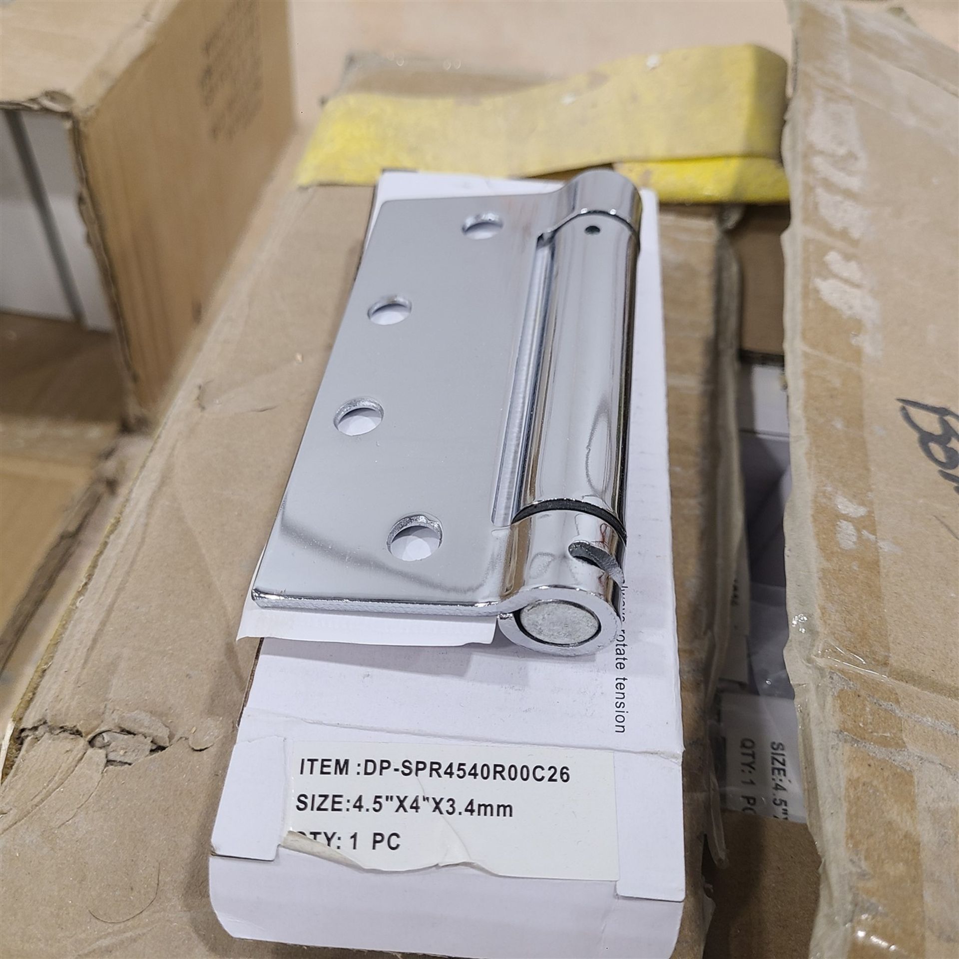 BOX OF APPROX 50 CHROME HINGES - Image 2 of 2