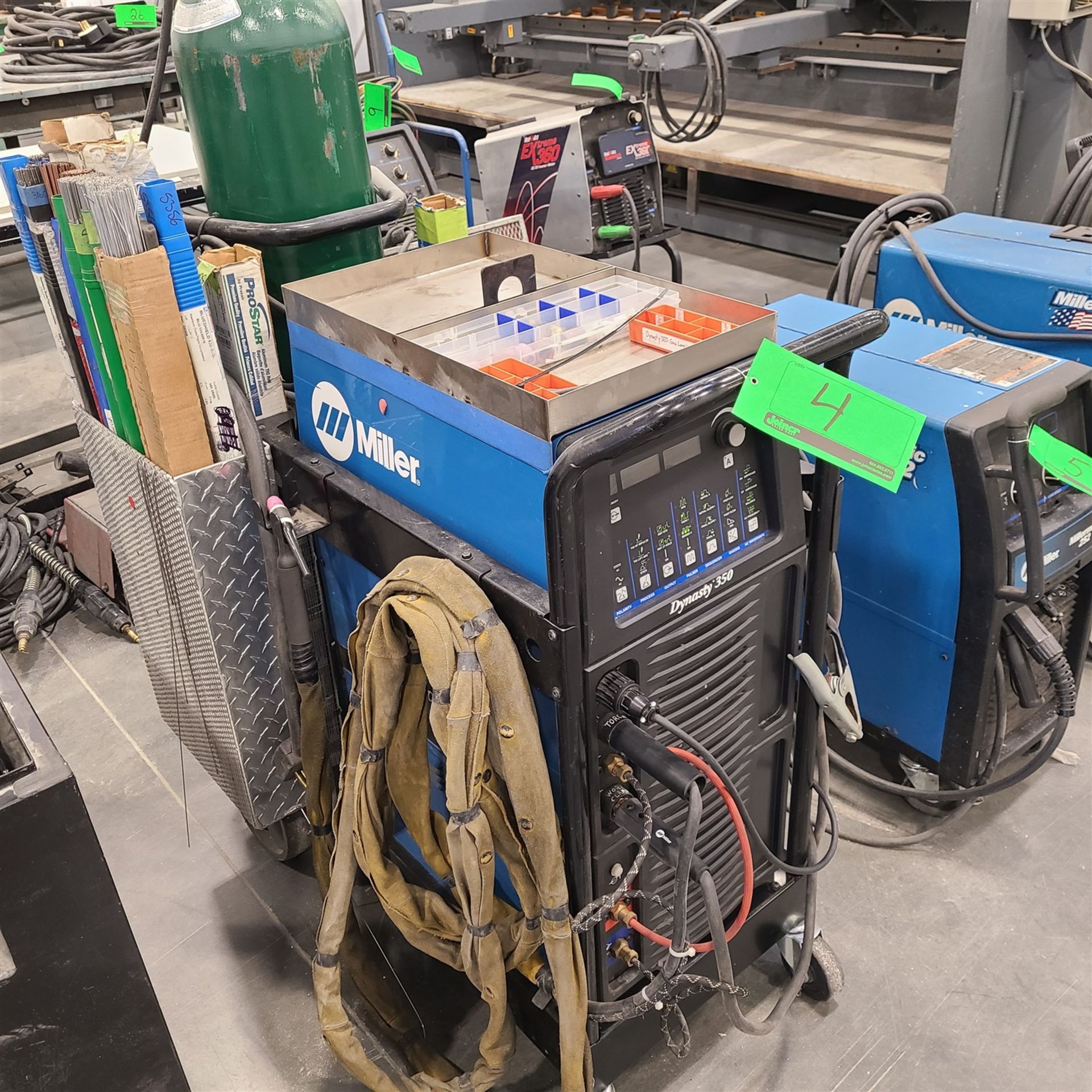 MILLER DYNASTY 350 AC/DC TIG AND STICK, WATER COOLED WELDER