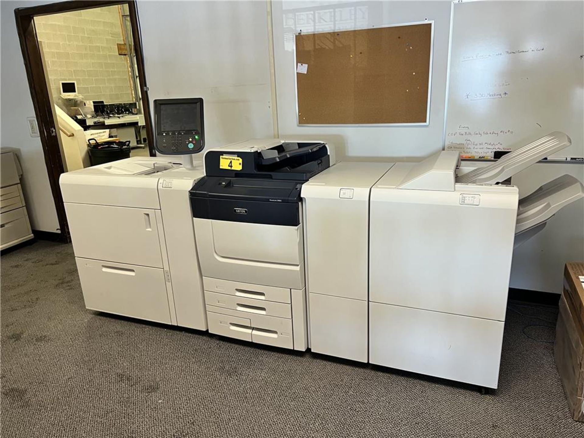 2021 XEROX PRIMELINK C9065 MFP 4-COLOR PRODUCTION PRINTER PRESS, W/ OPTIONAL FIERY RIP