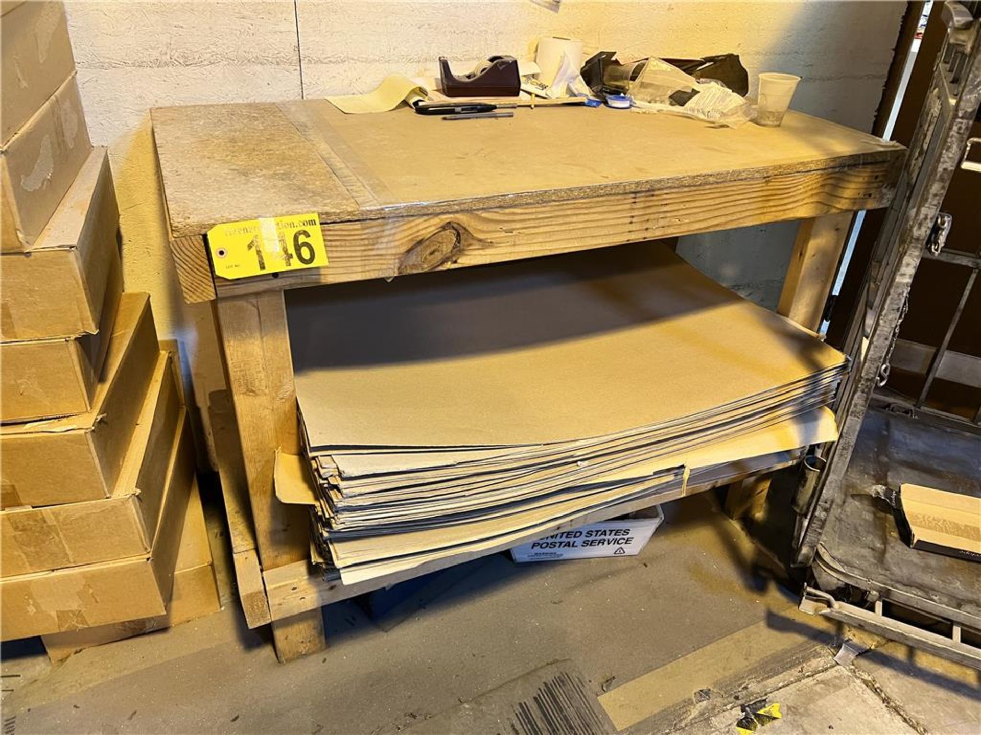 TIMES THE MONEY: (5) 4' X 2' WOODEN WORK TABLES