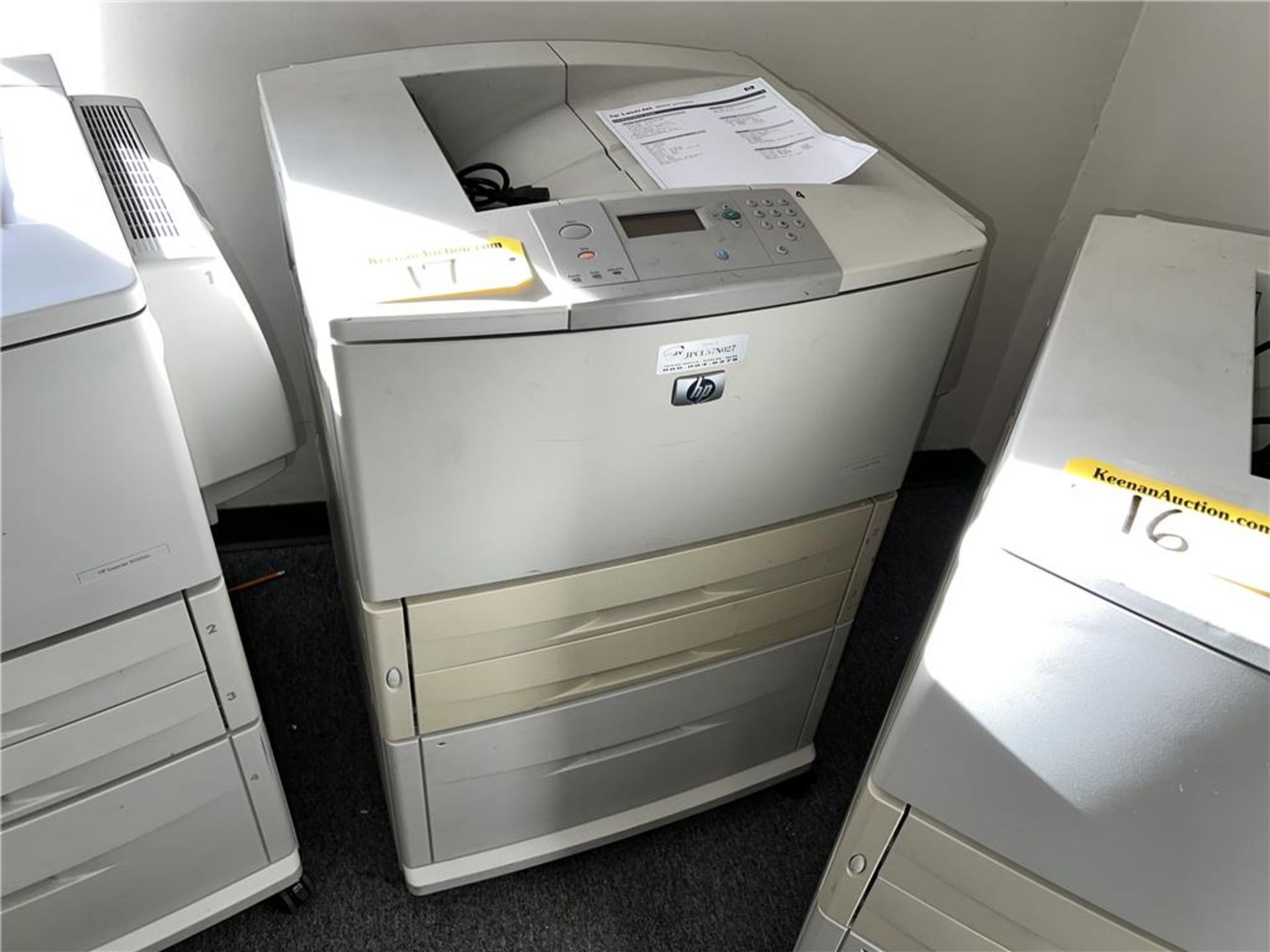 HP LASERJET 9050DN MULTIFUNCTION PRINTER, 4,219,249 IMPRESSIONS, S/N: JPCL57N027