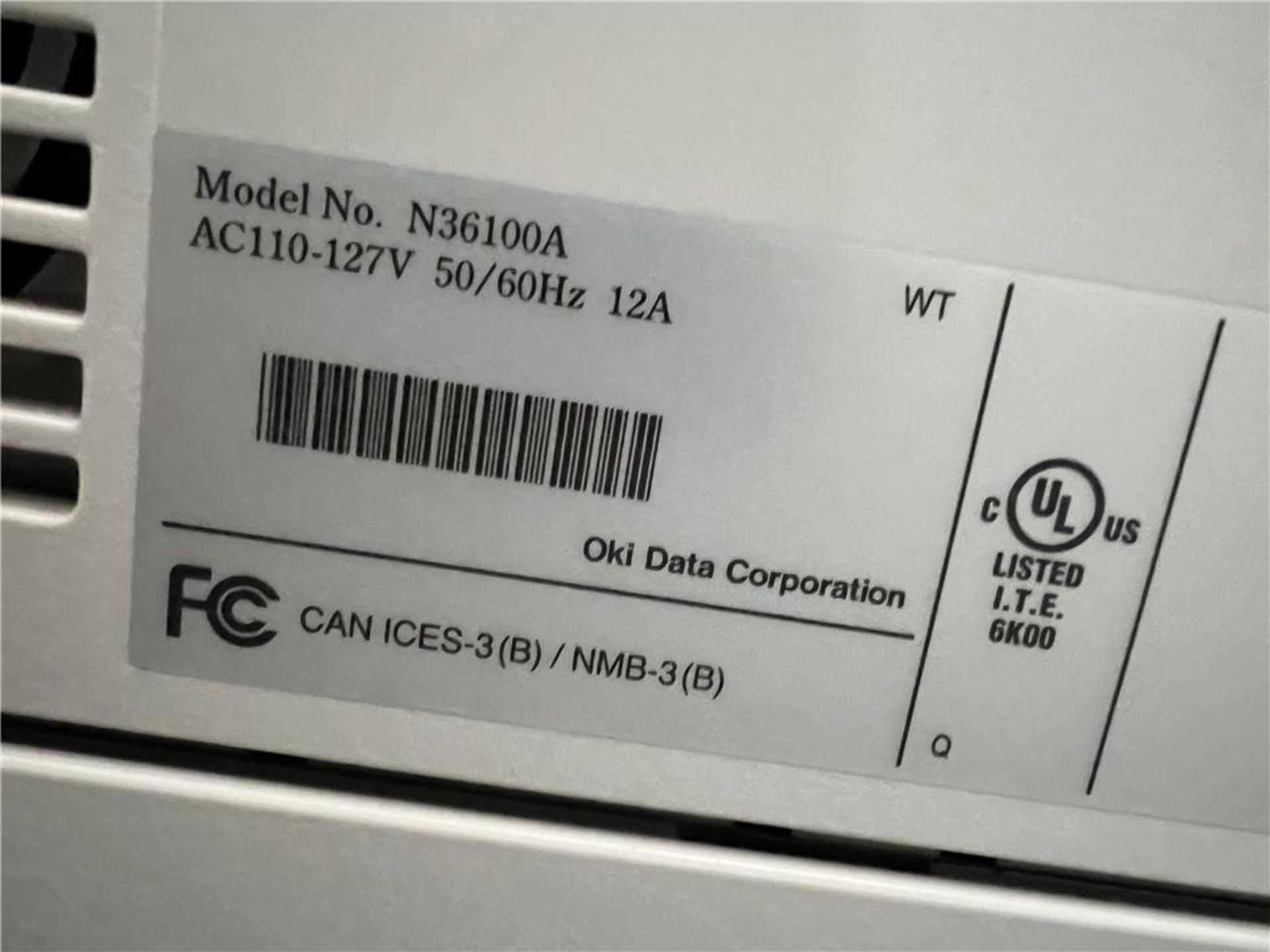 OKI MODEL CX3641 MFP MULTIFUNCTION LASER PRINTER - Image 3 of 3