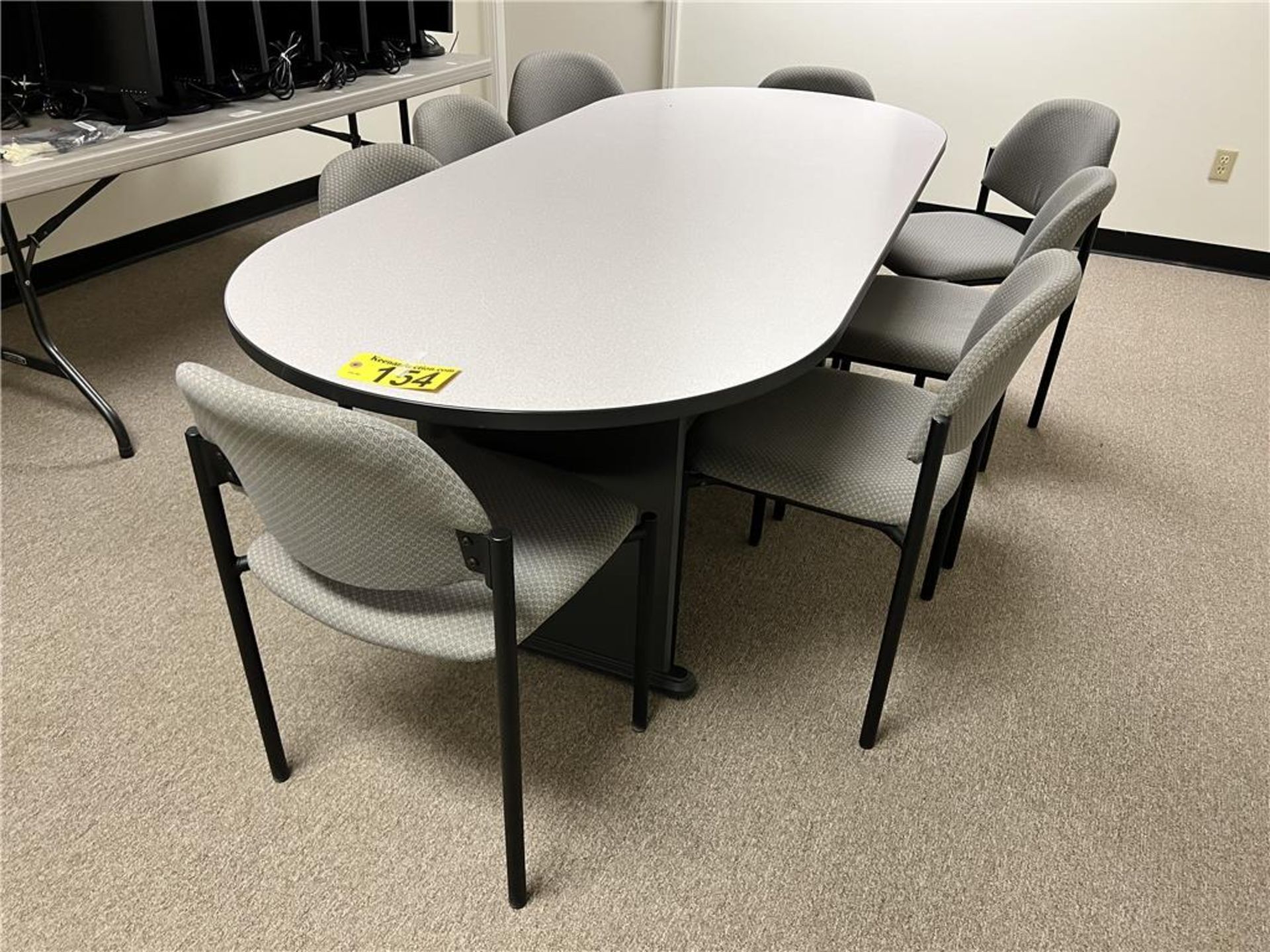 8-PC CONFERENCE ROOM SET: 7-CHAIRS & 83"L TABLE