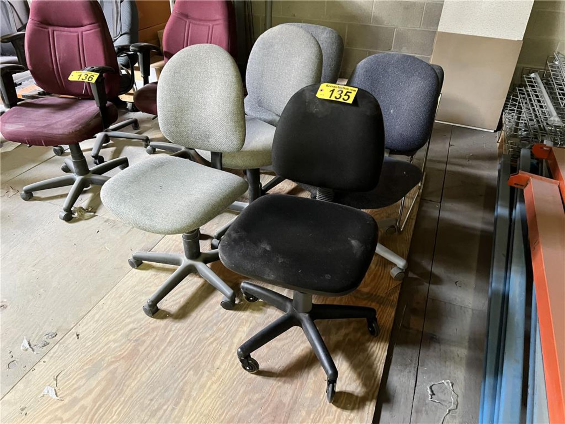 TIMES THE MONEY: (5) ASSORTED SECRETARIAL CHAIRS