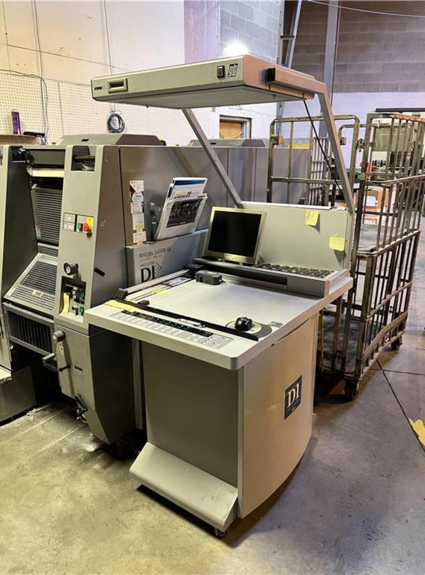 2007 RYOBI PRESSTEK MODEL 3404E-DI DIGITAL OFFSET PRINTING PRESS, 3PH, 7HP, S/N: 2508 - Image 6 of 7