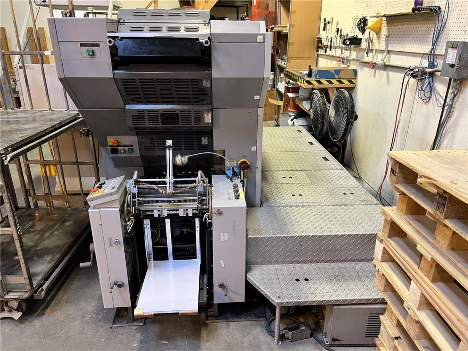 2007 RYOBI PRESSTEK MODEL 3404E-DI DIGITAL OFFSET PRINTING PRESS, 3PH, 7HP, S/N: 2508 - Image 2 of 7