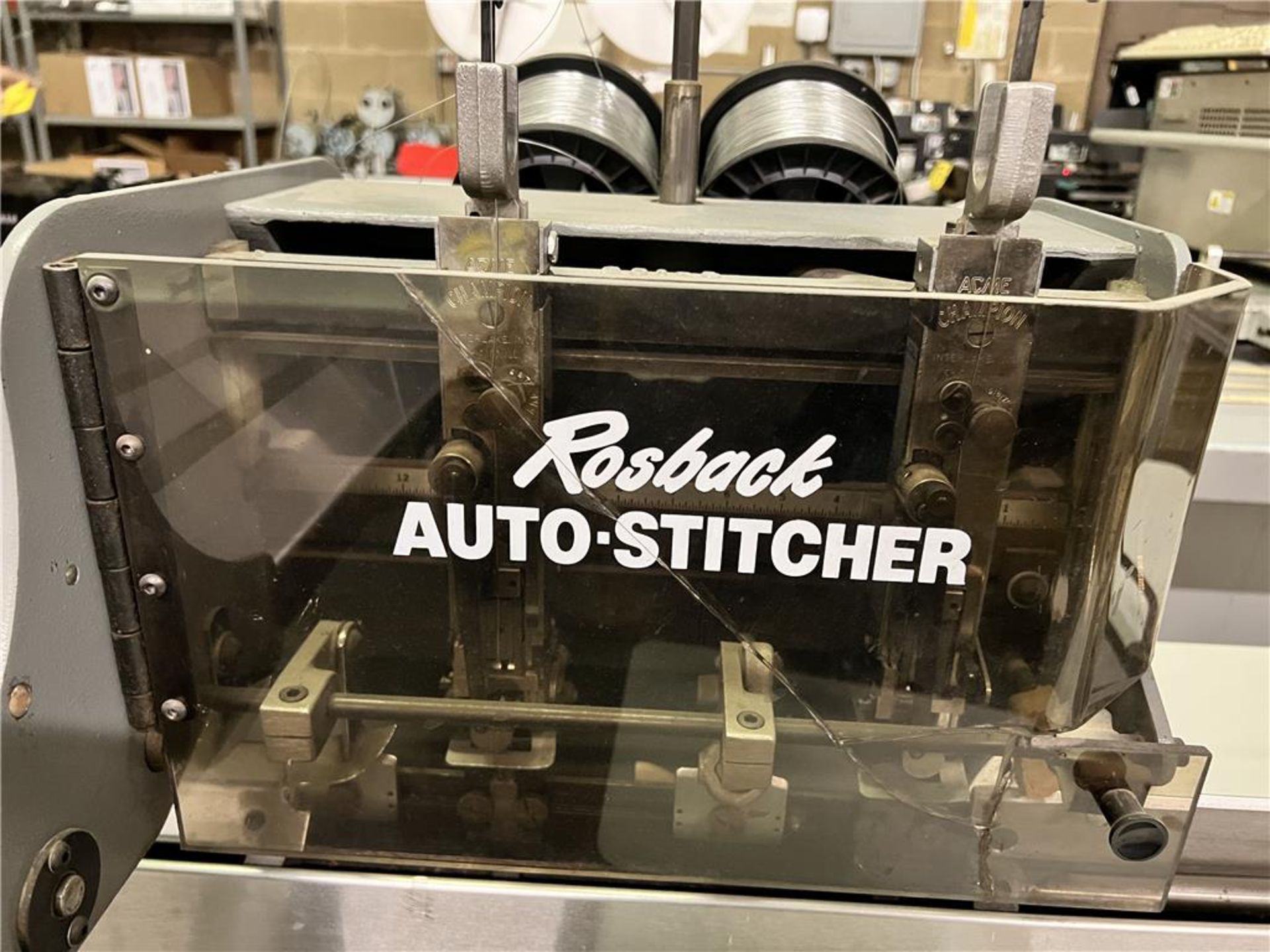 ROSBACK MODEL 201A AUTO-STITCHER, SINGLE PHASE, 115 VOLT, S/N: 201A801127 - Image 4 of 6