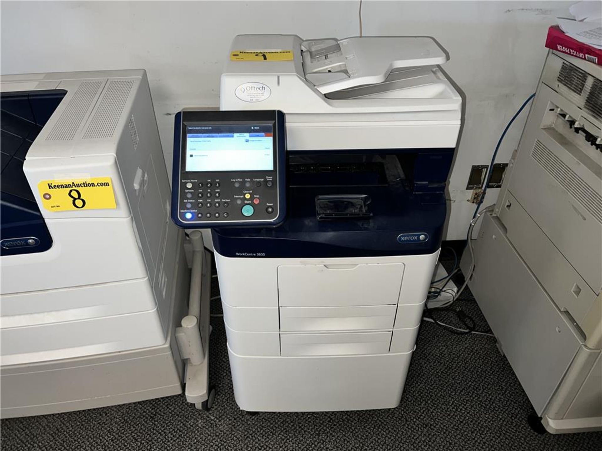 XEROX WORKCENTRE 3655 MULTIFUNCTION LASER PRINTER, 57,941 TOTAL IMPRESSIONS