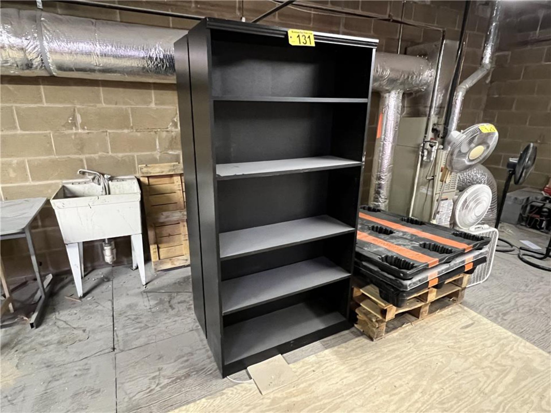 TIMES THE MONEY: (2) BLACK 5-SHELF BOOKCASES