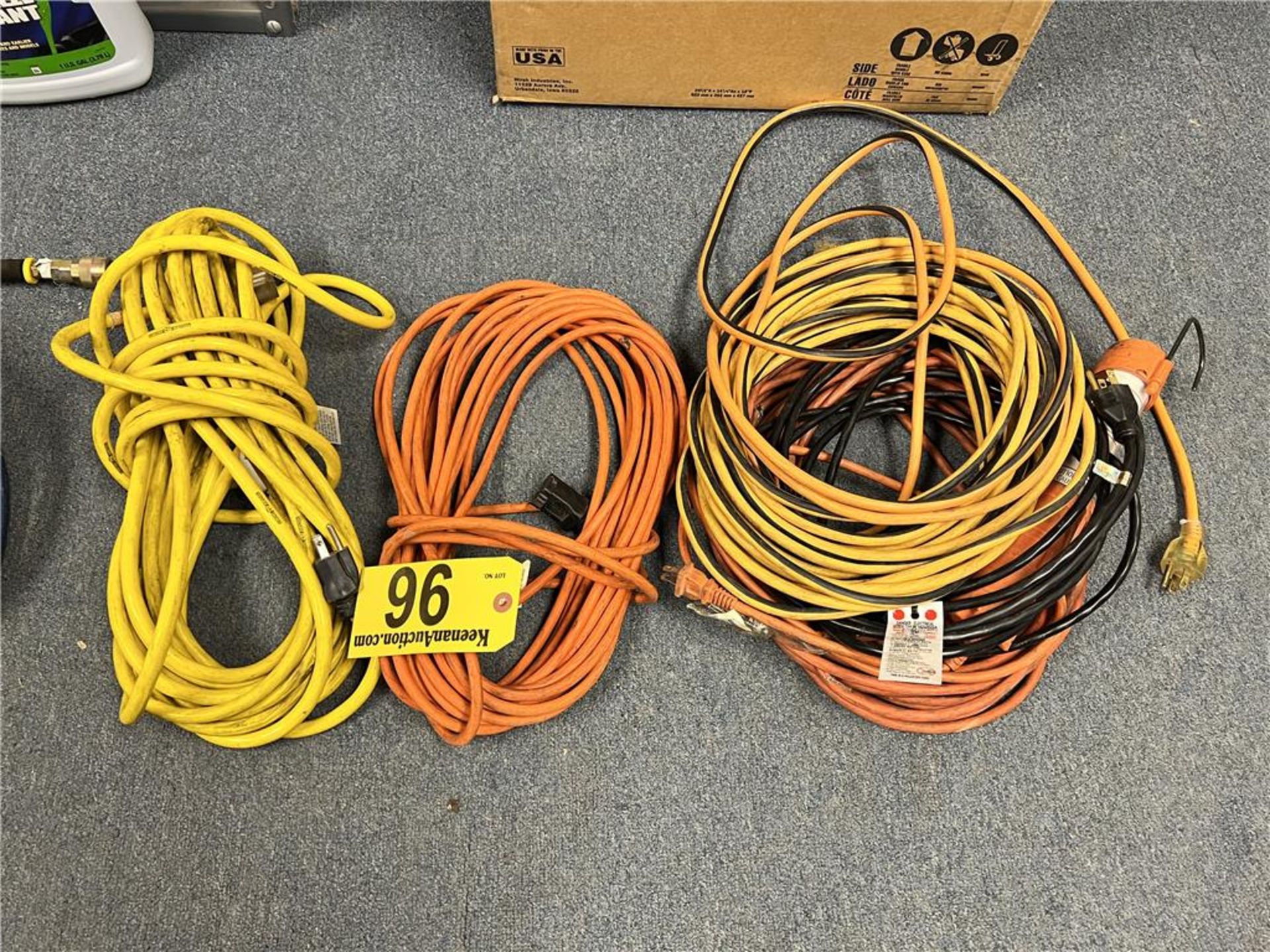 LOT: 5-ASSORTED EXTENSION CORDS