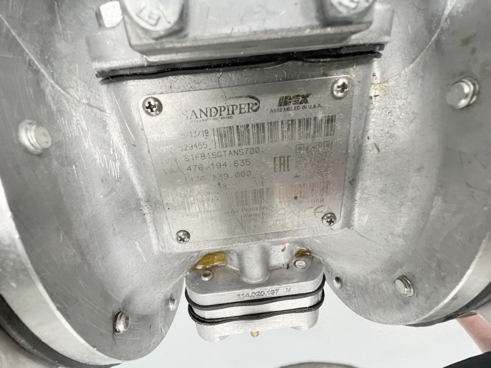 Sandpiper Stainless Steel Diaphragm Pump - Image 3 of 3