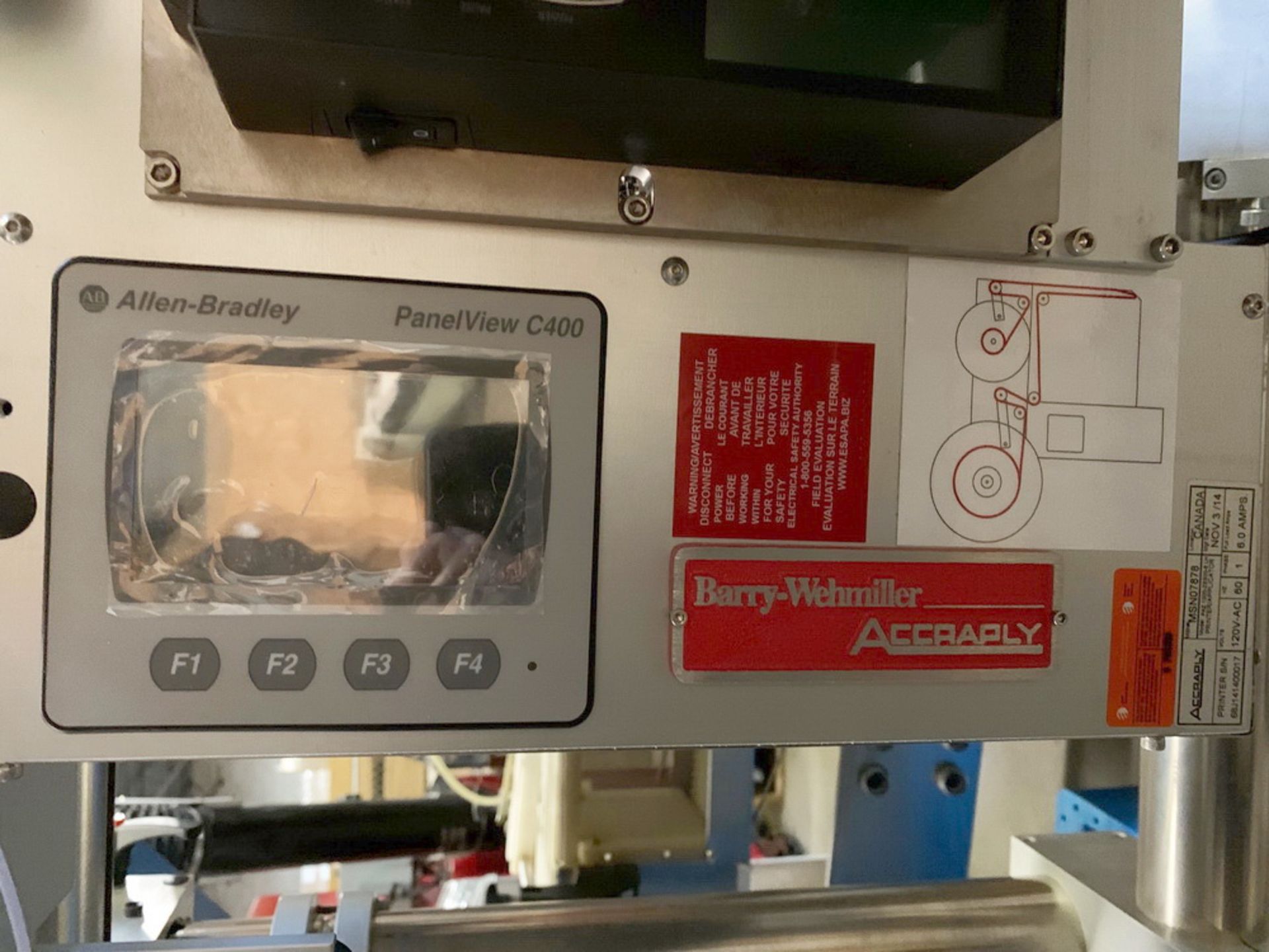 Accraply Pressure Sensitive Label Printer / Applicator - Image 8 of 9