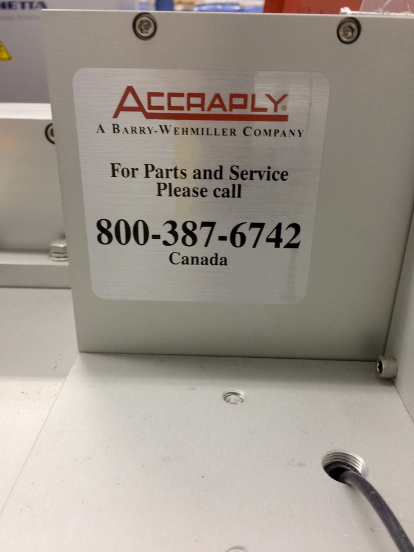 Accraply Pressure Sensitive Label Printer / Applicator - Image 5 of 9