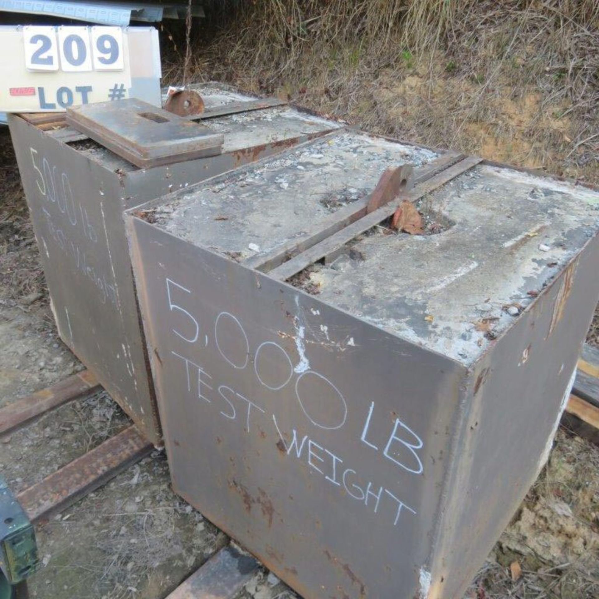 Pair of 5,000# Concrete Test Weights