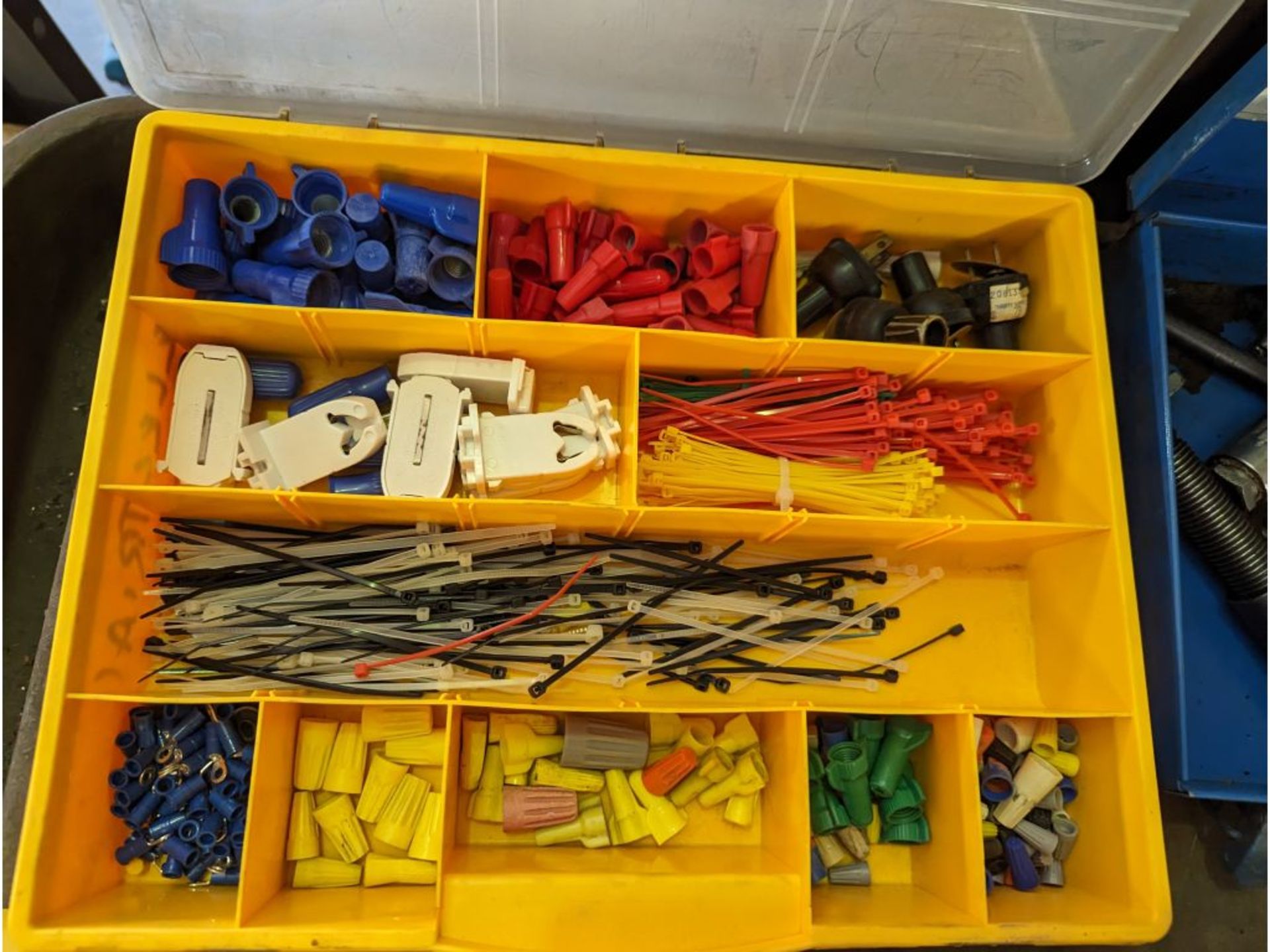 Fittings, Zip Ties, Wire Nuts, Electrical In Bins - Image 4 of 8