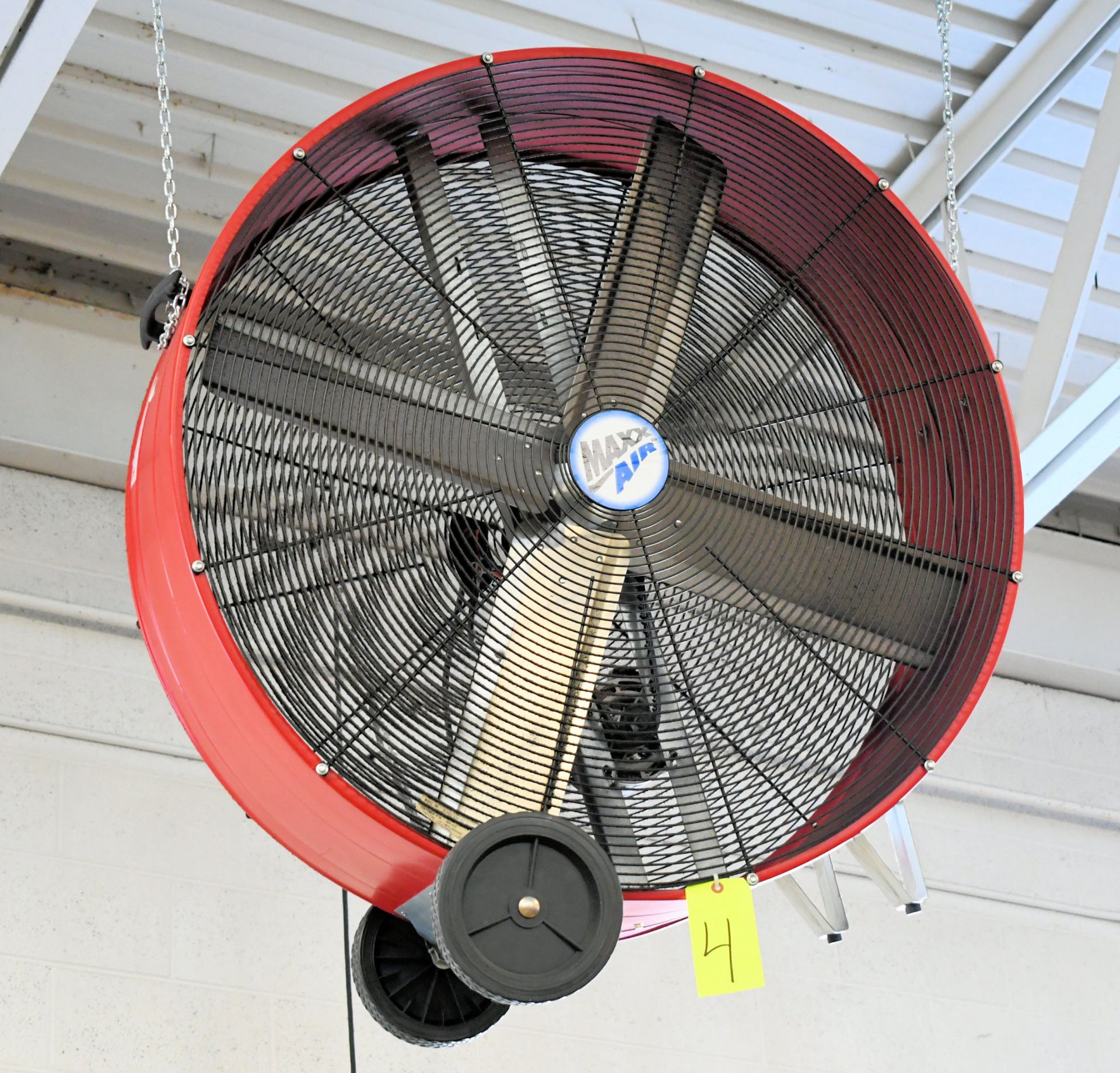 Maxx Air 42" Portable Drum Fan, (Hanging from Ceiling)