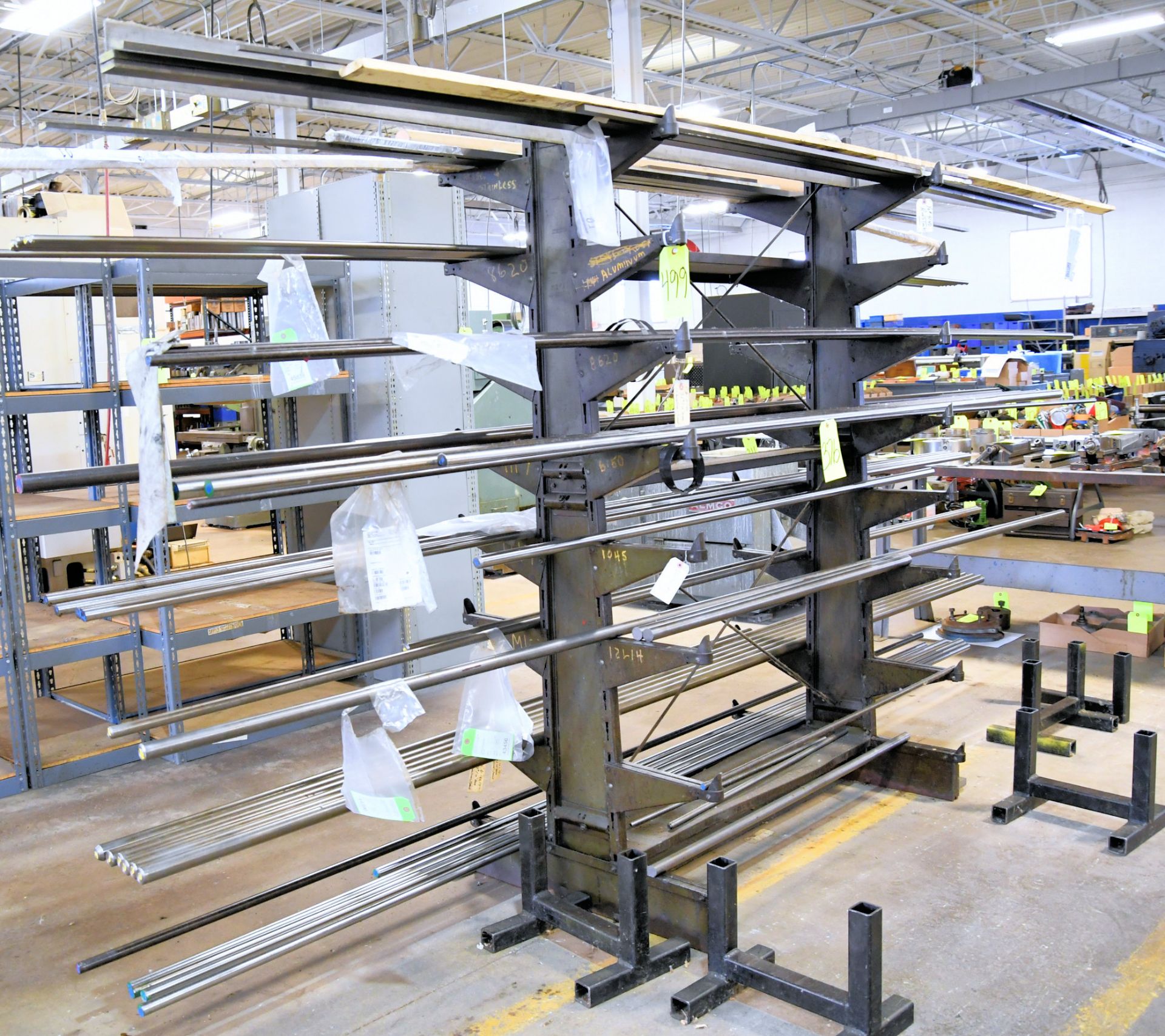 Dual Sided Cantilever Stock Rack, (Stock Not Included), (Not to Be Removed Until Empty)