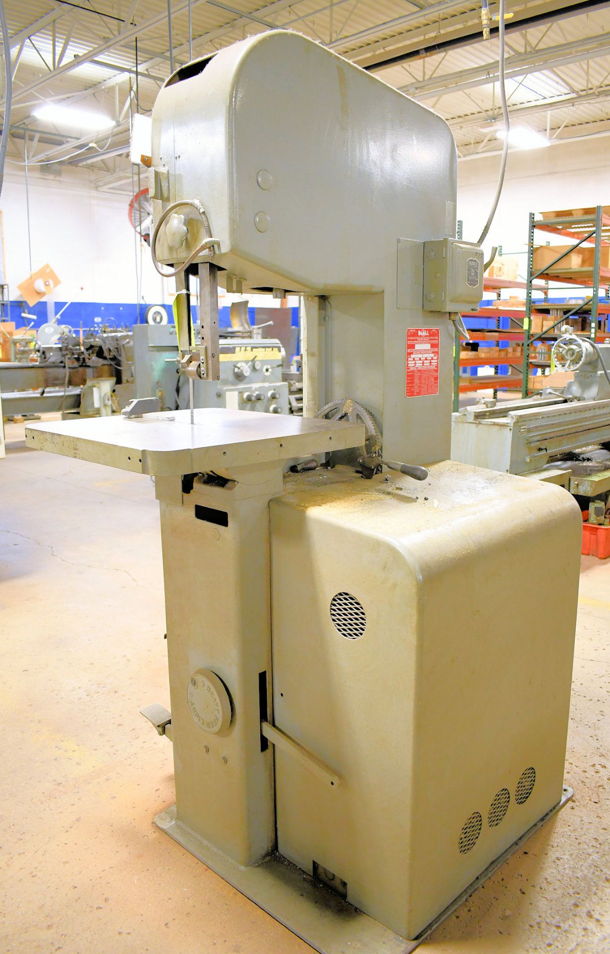 DoAll Model 1612-0, 16" Vertical Contour Metal Cutting Band Saw, S/n 209-64512, - Image 2 of 5