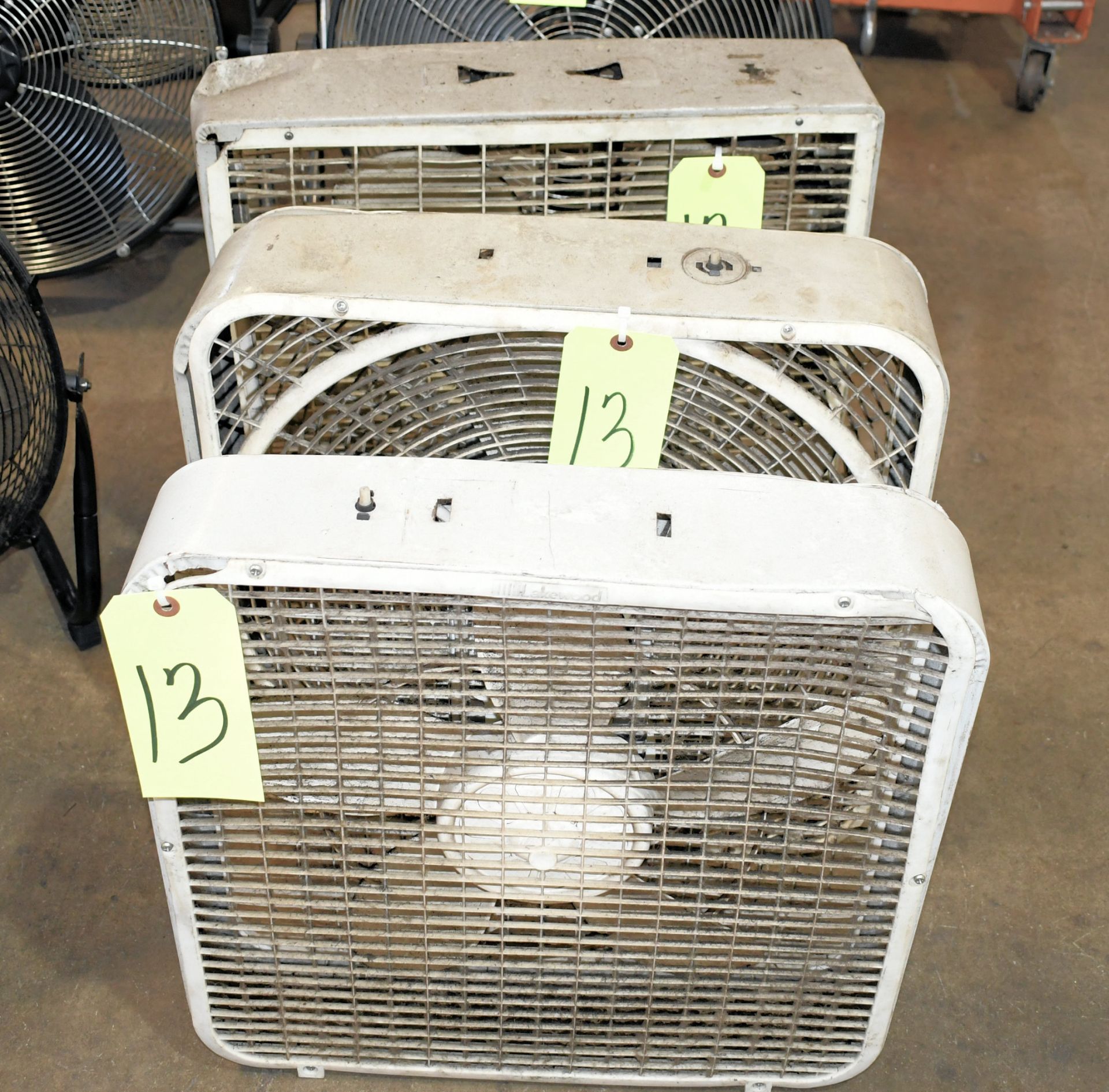 Lot-(3) Various Room Type Box Fans
