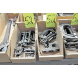 Lot-Various Small C-Clamps and (1) Cantilever Clamp in (2) Boxes