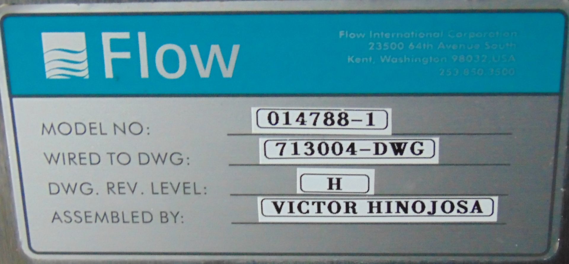 Flow International 30XQ High-Pressure Intensifier Pump - Image 28 of 54