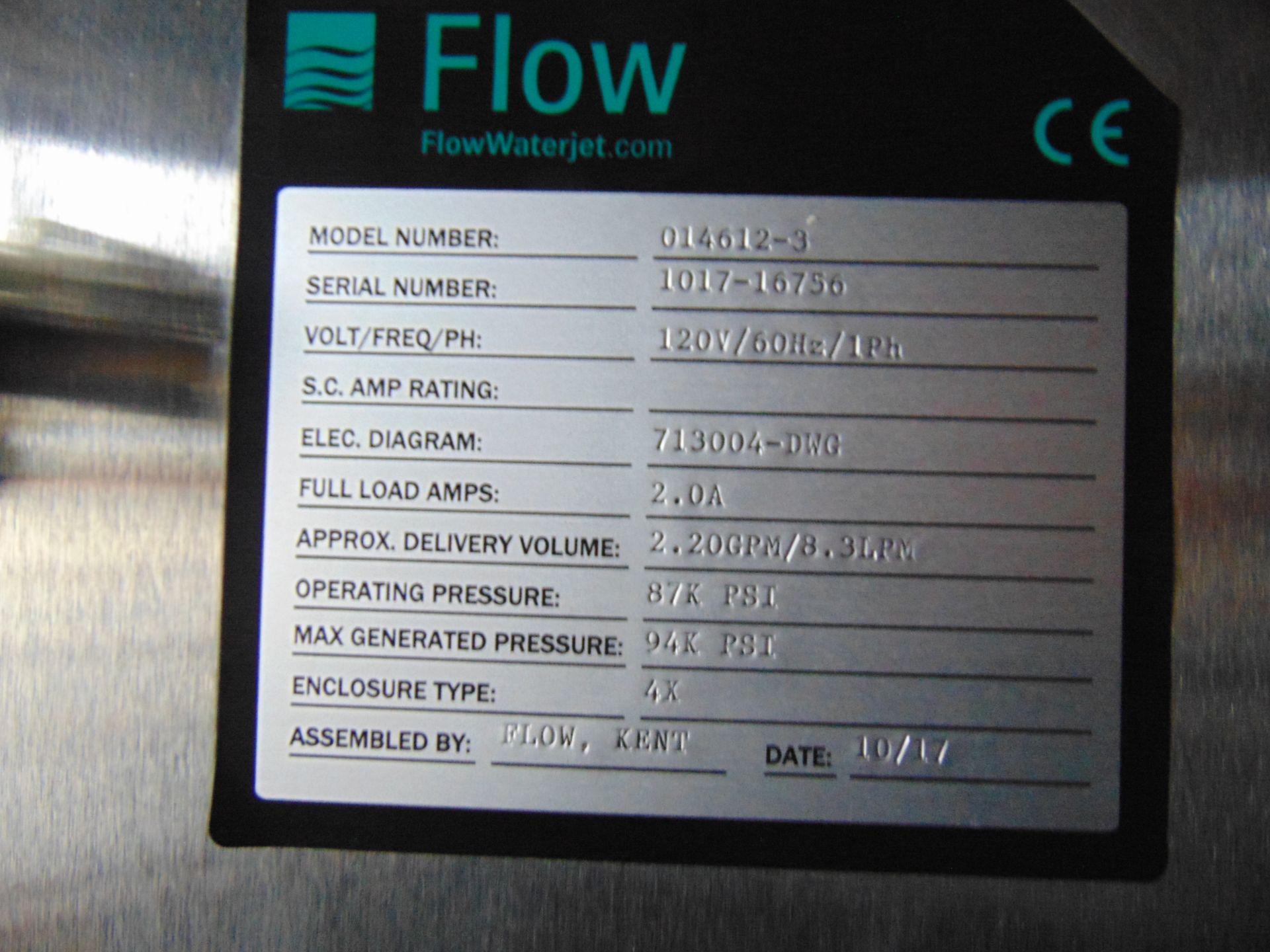Flow International 30XQ High-Pressure Intensifier Pump - Image 30 of 54