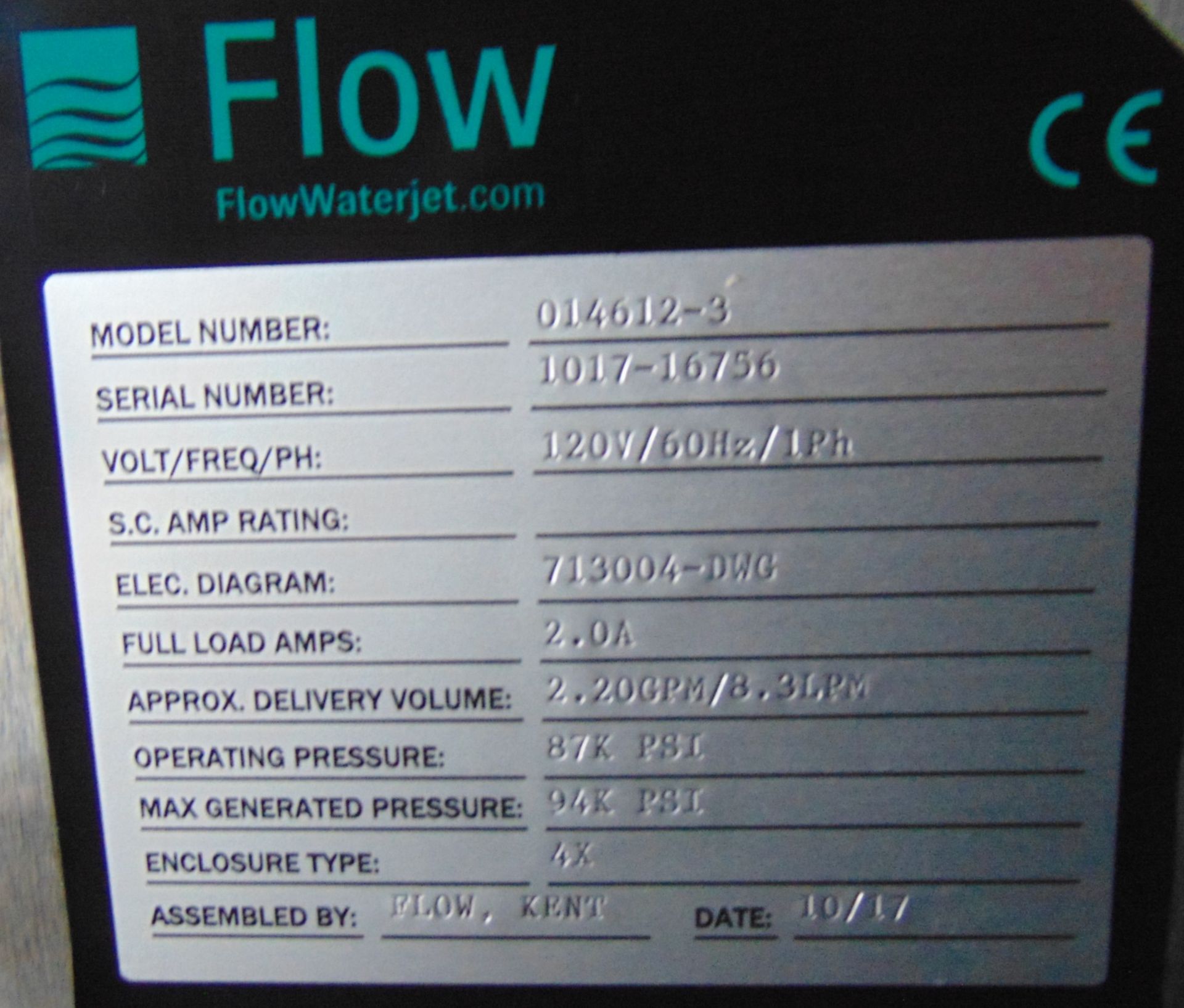 Flow International 30XQ High-Pressure Intensifier Pump - Image 29 of 54