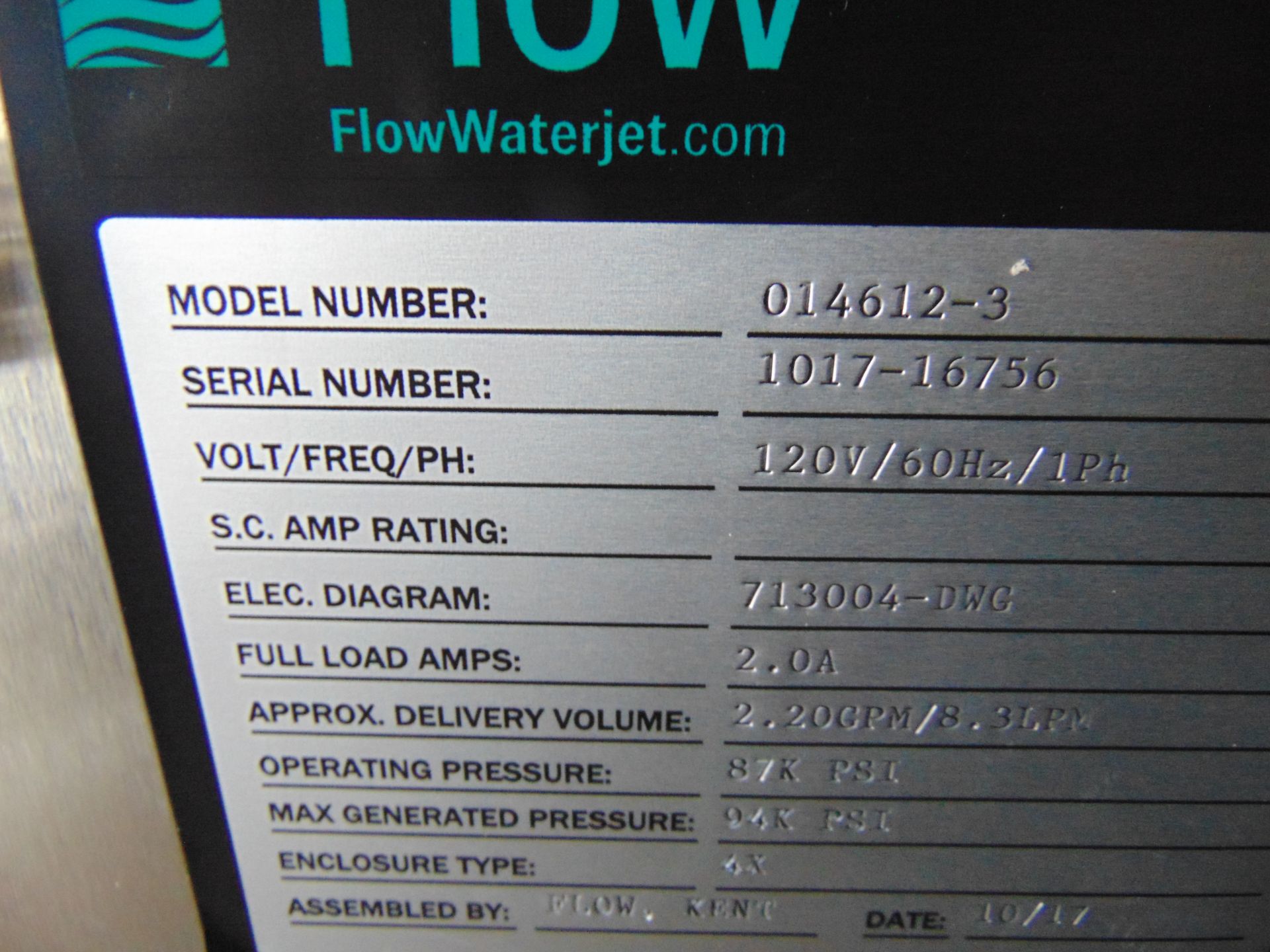Flow International 30XQ High-Pressure Intensifier Pump - Image 31 of 54