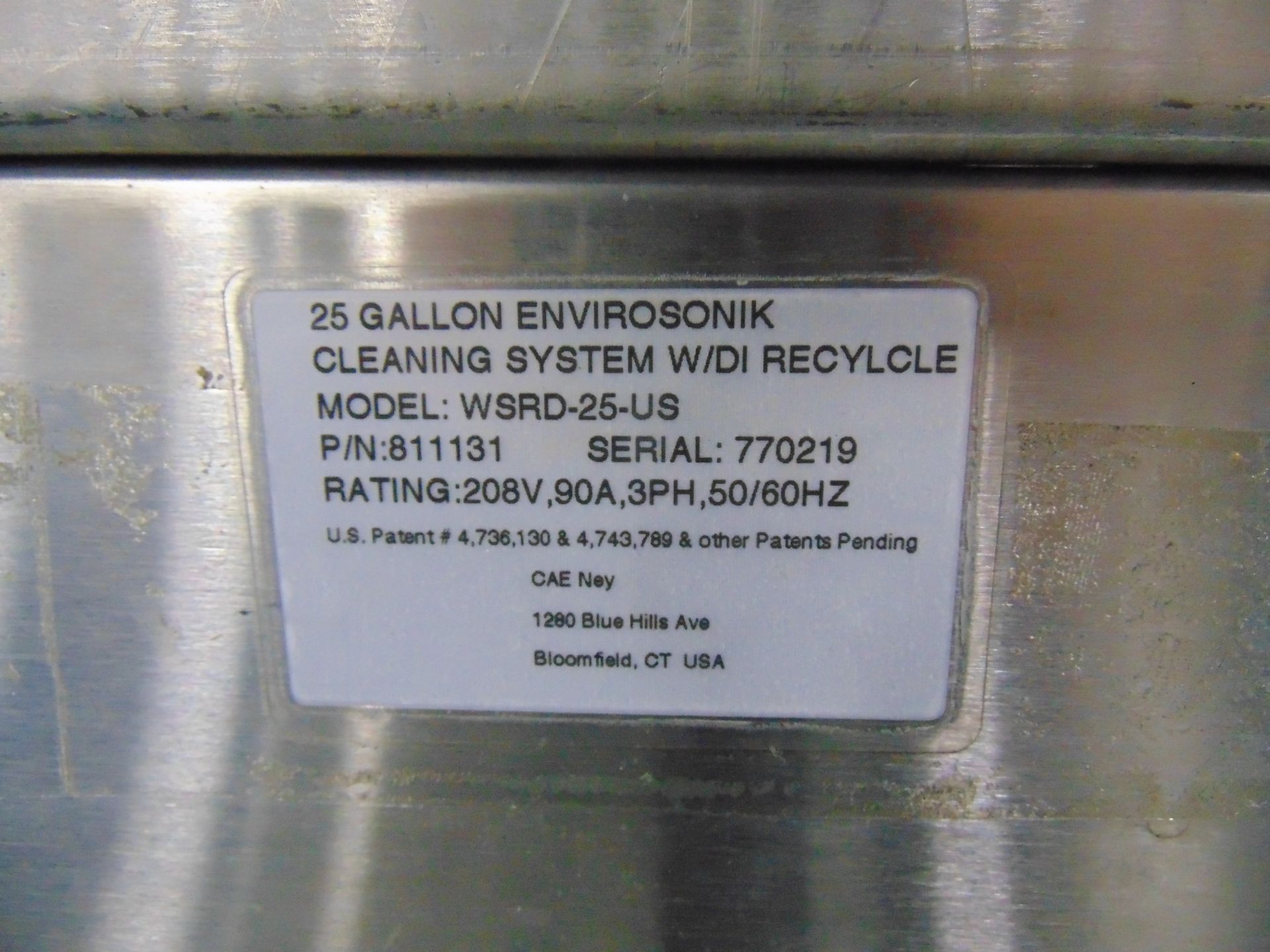 2019 ENVIROSONIK AQUEOUS ULTRASONIC CLEANING SYSTEM - Image 11 of 11