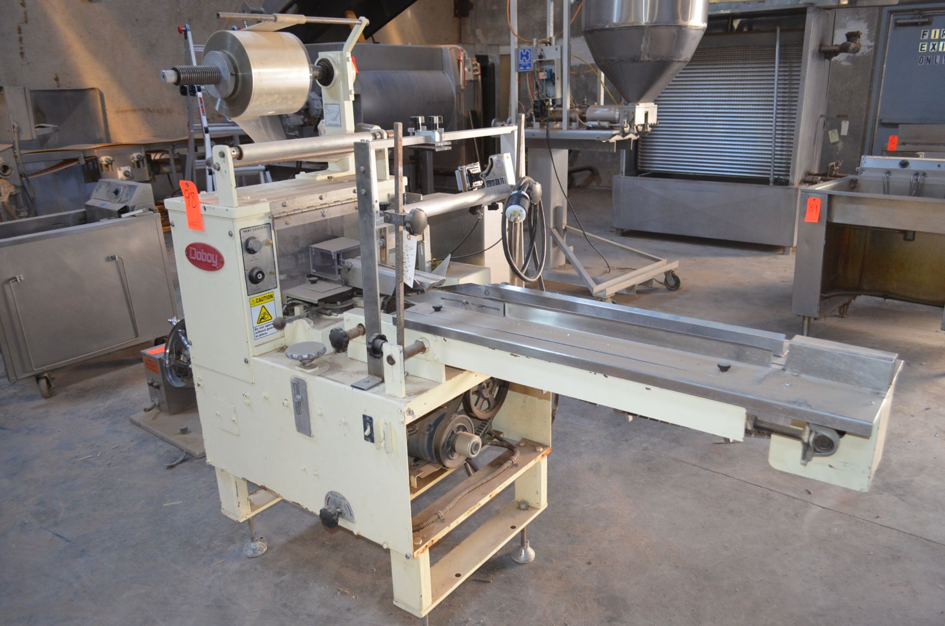 Doboy Horizontal Flow Wrapper, Approx 6 in Wide x 3 in High Product Capacity S/N 7610945