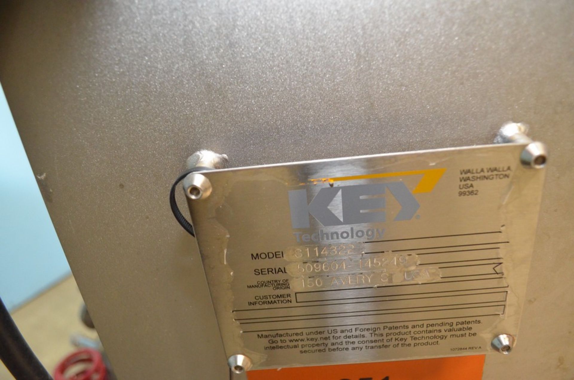 Key Technology Model S114322 Iso-Flow 12 in W x 102 in L S/S Vibratory Conveyor. 12 in W Mid-Pan - Image 13 of 13