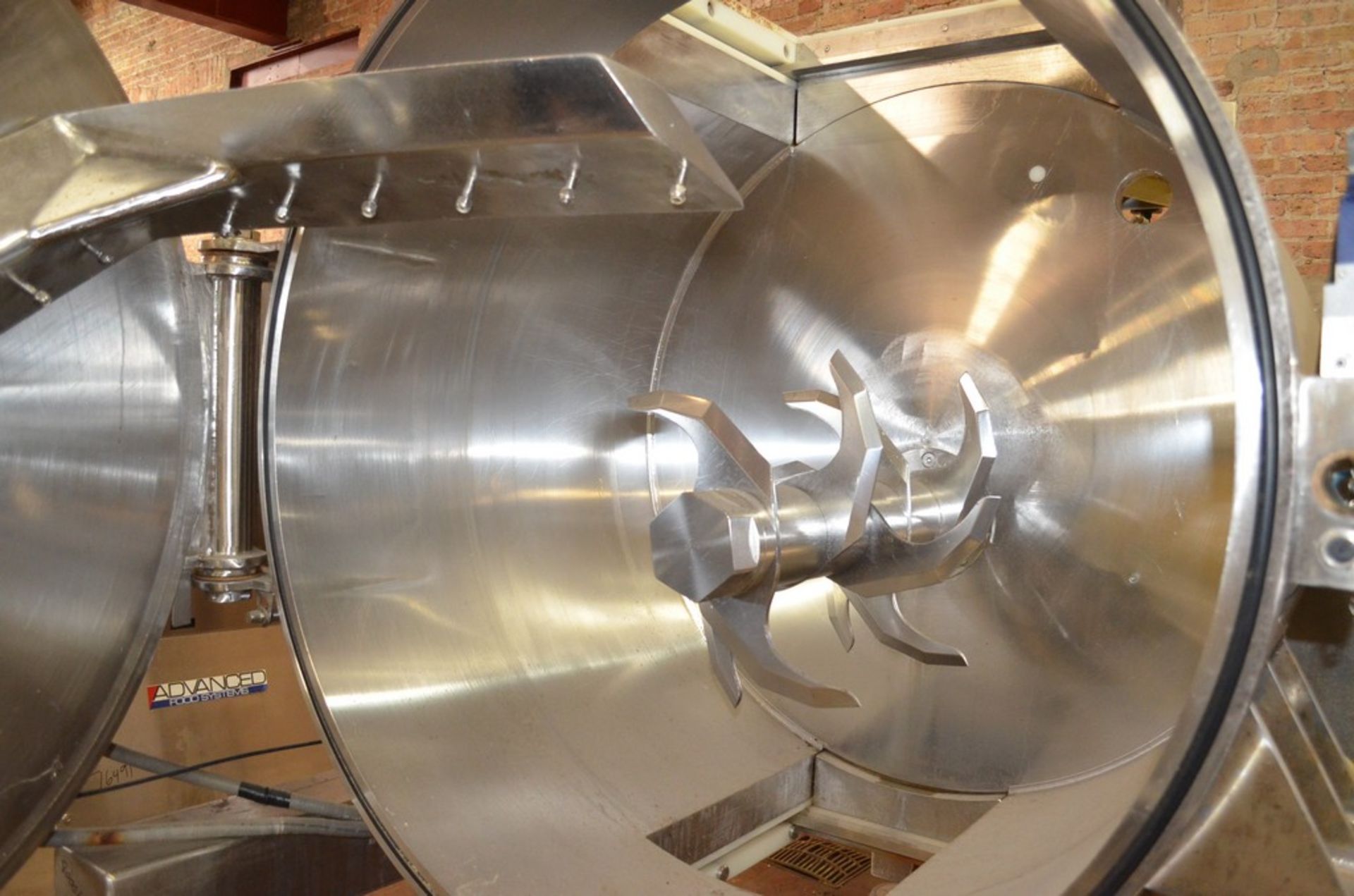 Advanced Food Systems Model ABM1000 1,000 Pound Stainless Steel Batch Mixer with 150 HP Drive, - Image 9 of 14