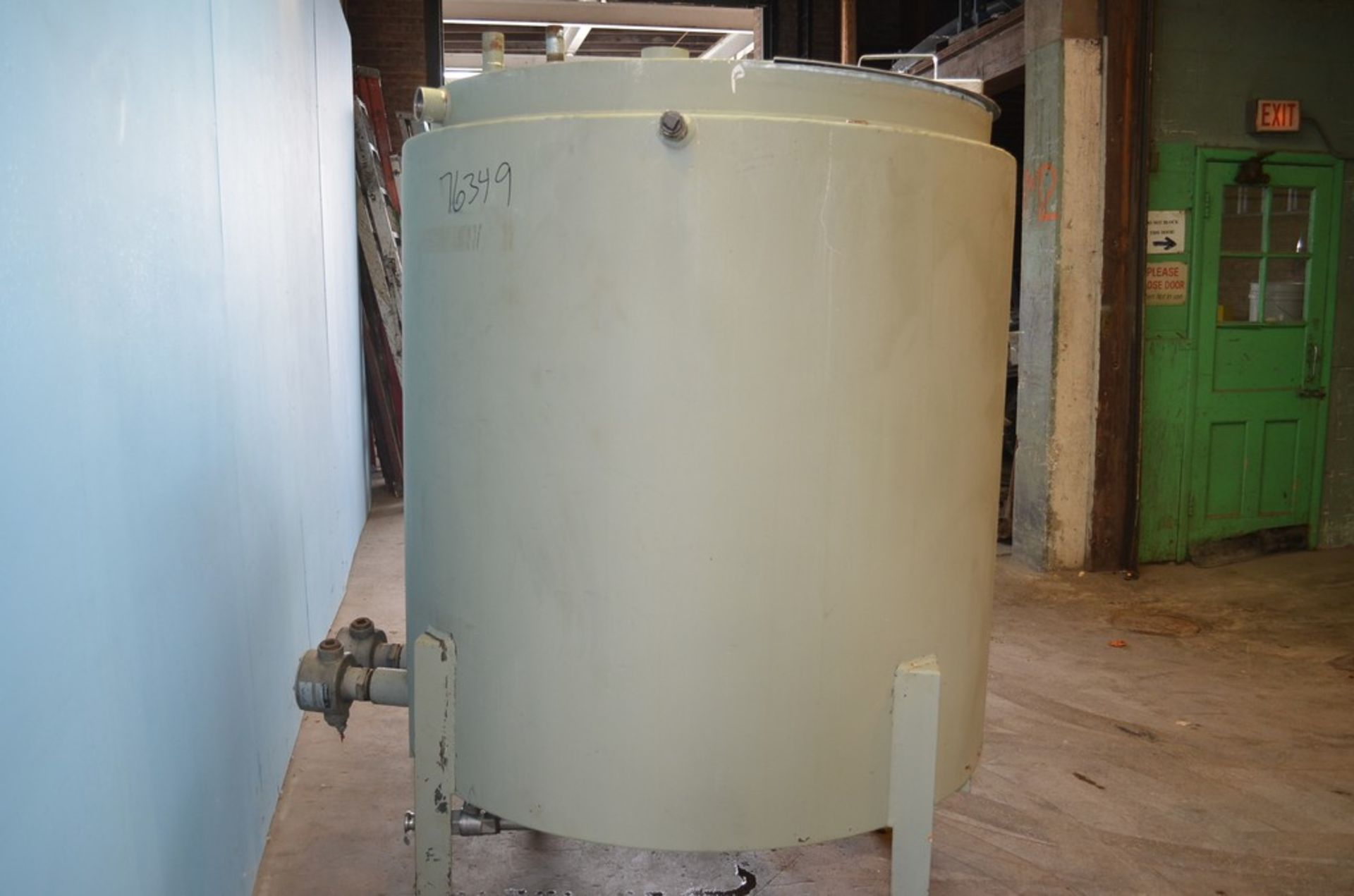 350 Gallon (Approx) S/S Vertical Jacketed Agitated Tank. 48 in Diameter x 51 in Straight Side. S/S - Image 7 of 15