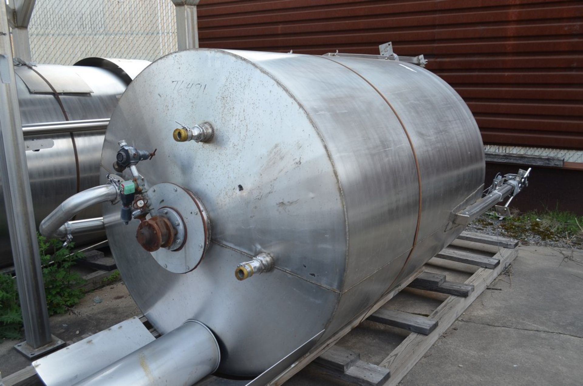 700 Gallon Stainless Steel Jacketed Oil Tank