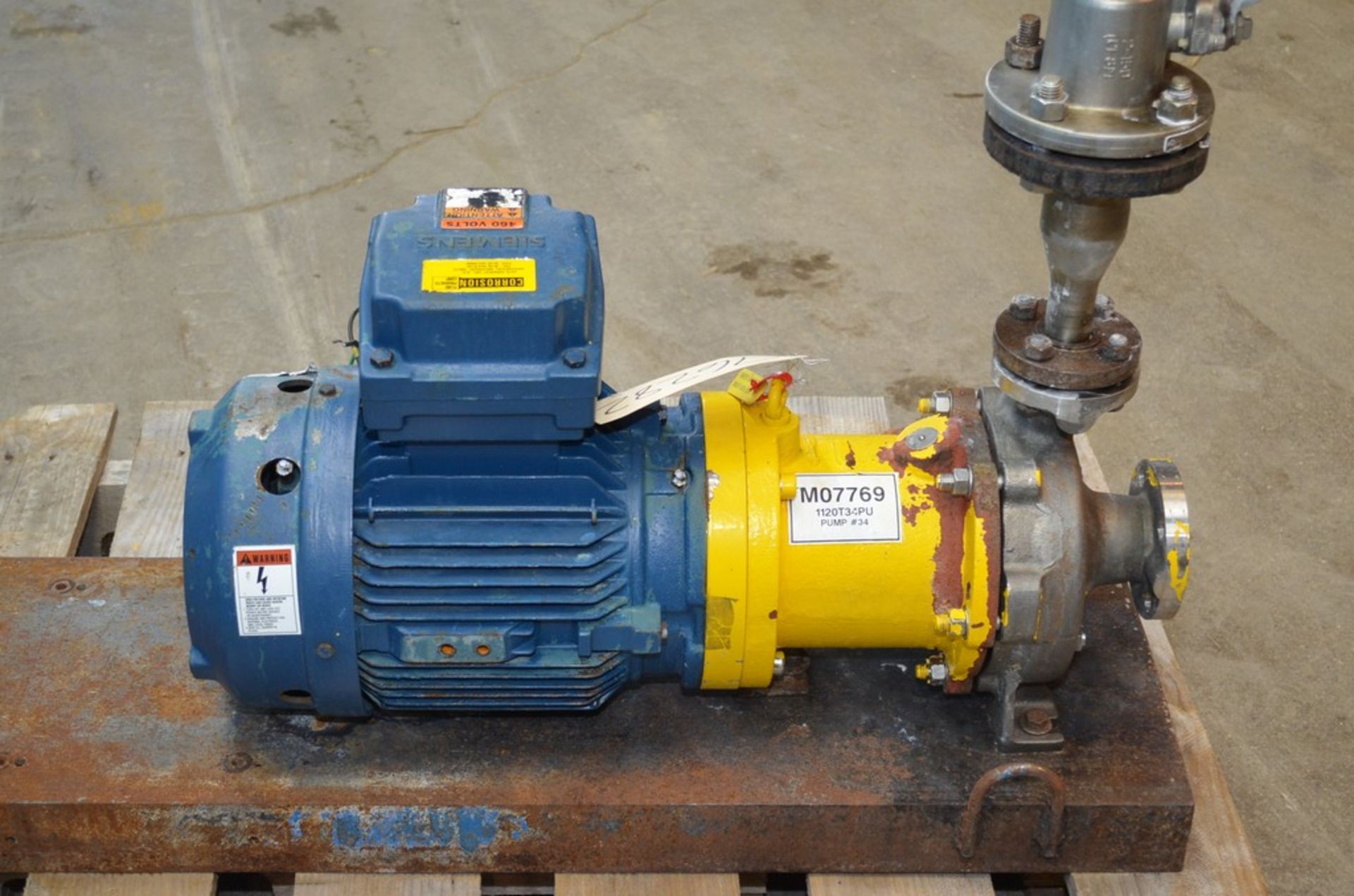 Kontro GSA 7.5 HP 316 S/S Centrifugal Pump. Size 1.5 x 1 x 6. Approximately 60 Gallons Per Minute at - Image 4 of 7