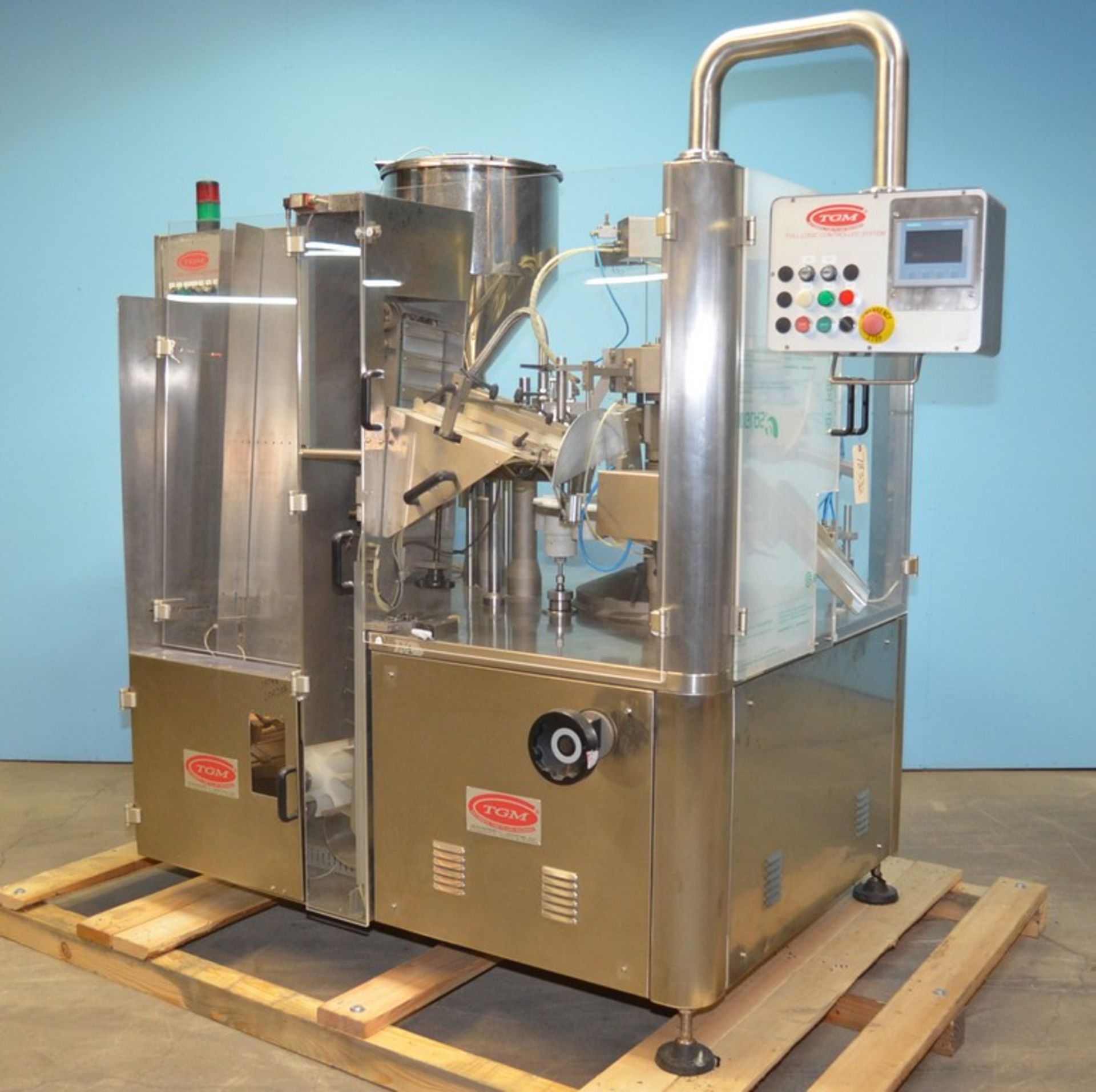 T G M Technomachine B620AC Rotary Tube Filler and Tube Sealer. 16 Station Rotary Table. Speeds up to