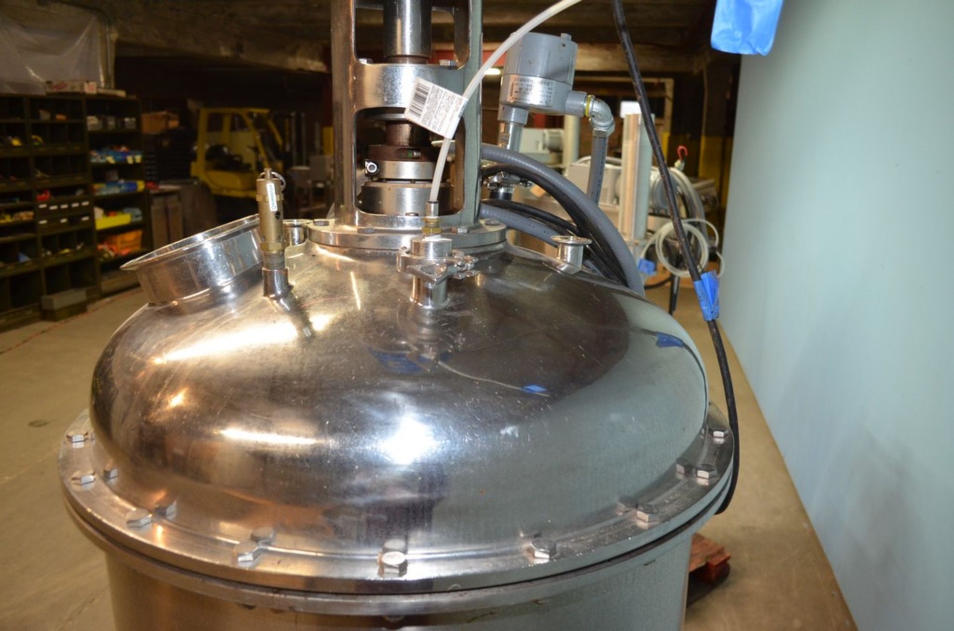 Approx 50 Gallon S/S Agitated Pressure Kettle. Top Entering Vertical Sigma-Style Agitator. - Image 12 of 13