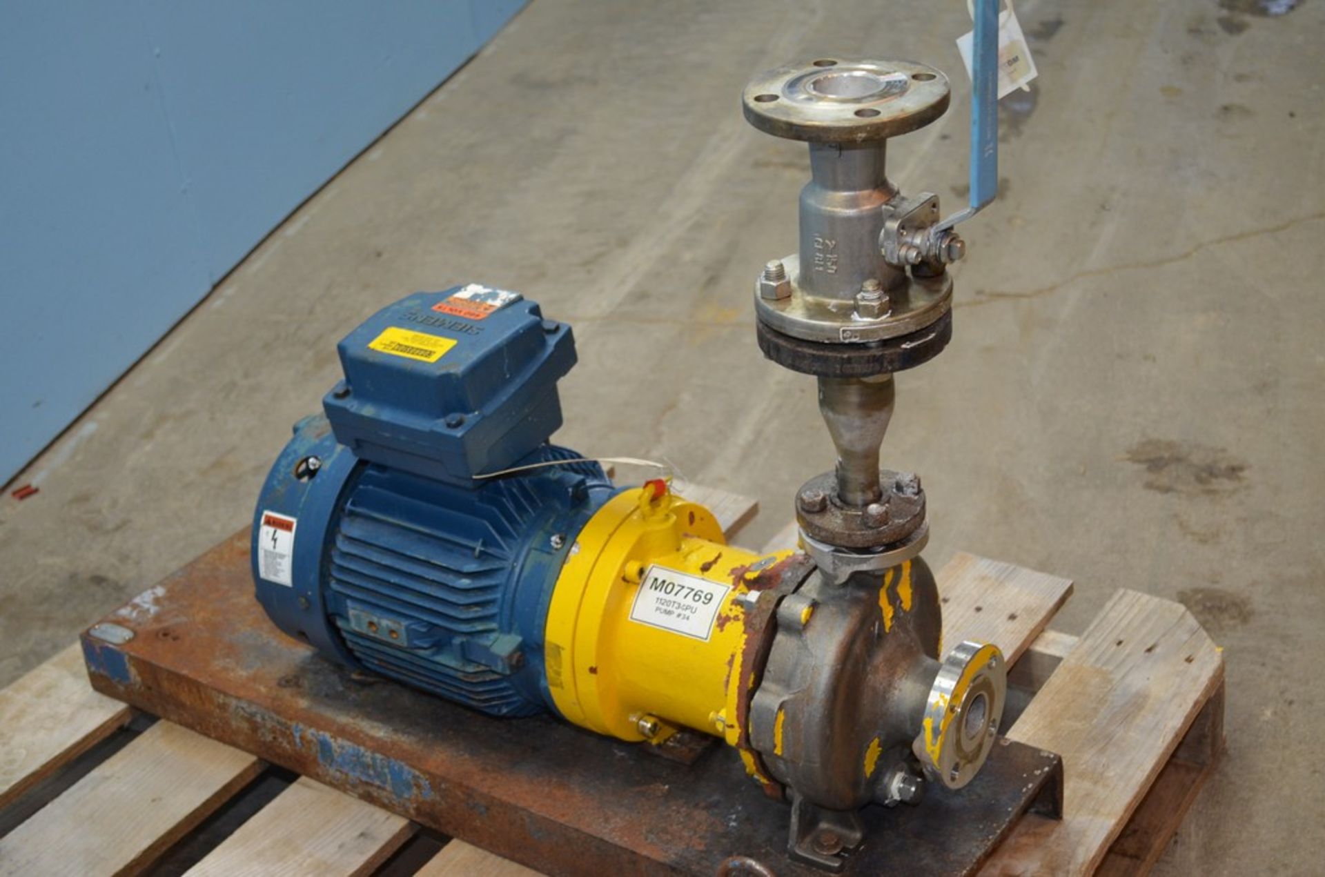 Kontro GSA 7.5 HP 316 S/S Centrifugal Pump. Size 1.5 x 1 x 6. Approximately 60 Gallons Per Minute at - Image 5 of 7