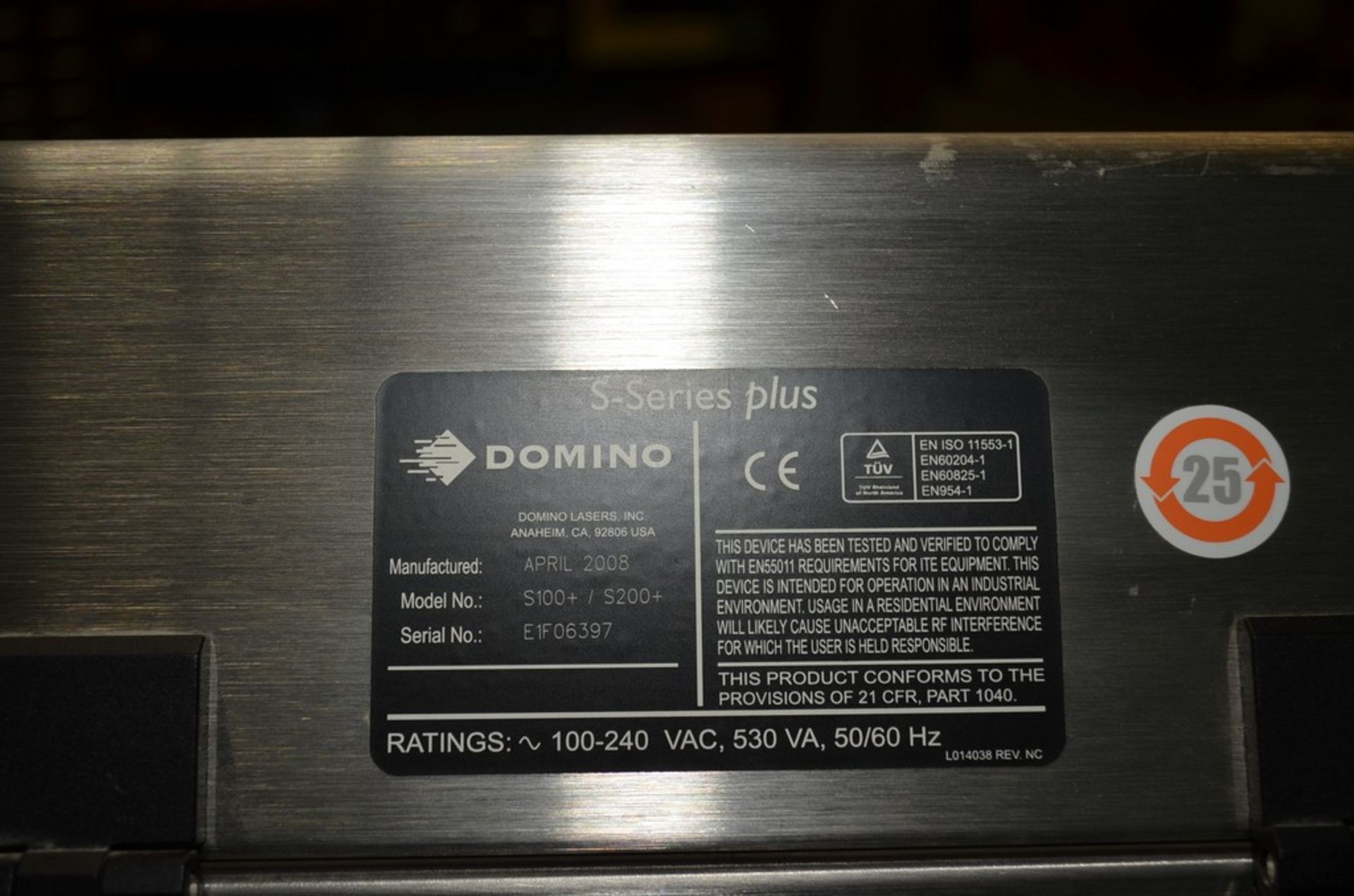 Domino S-Series-Plus Laser Coder with S200+ Laser - Image 13 of 13