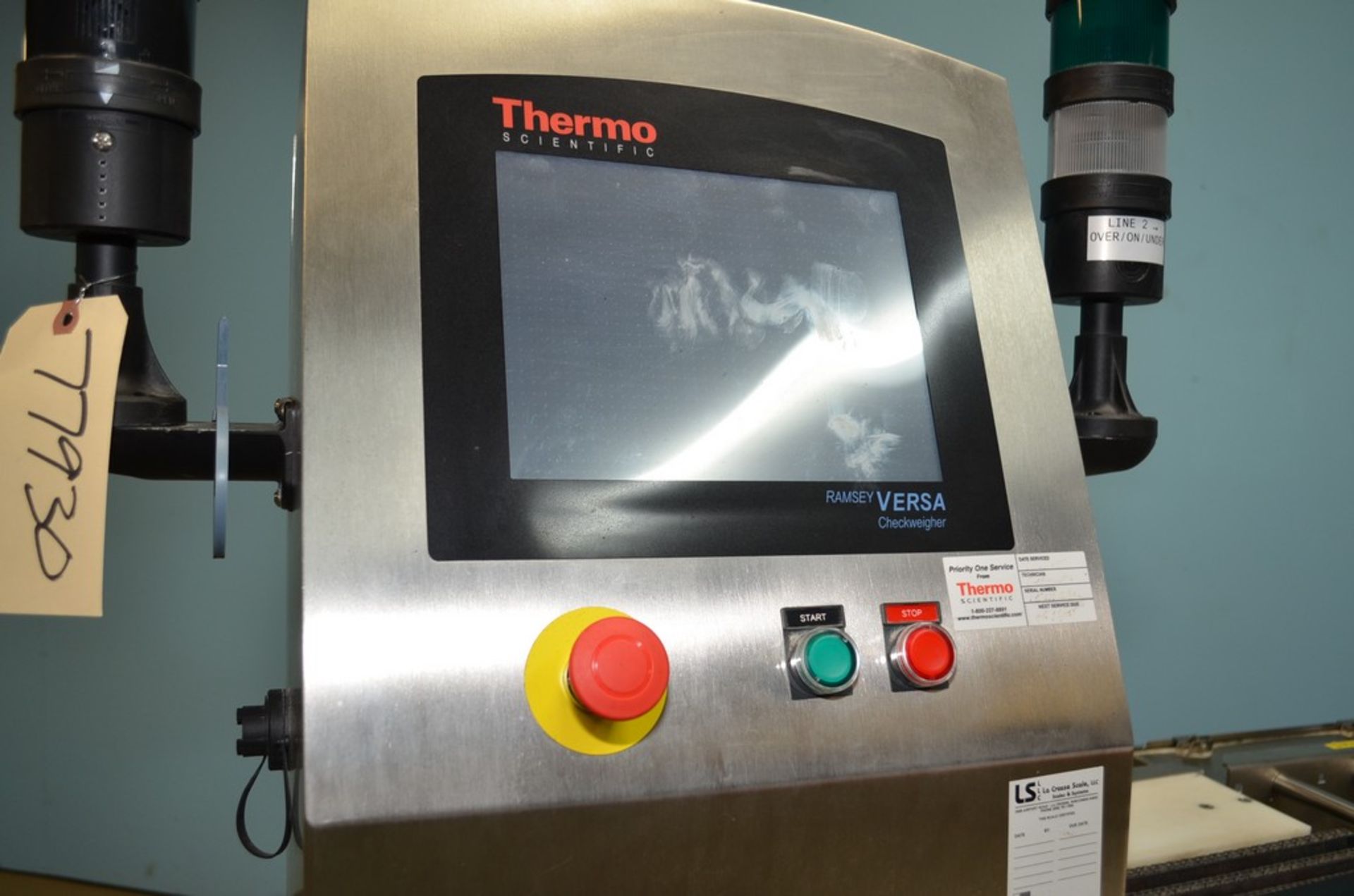 Thermo Fisher Scientific Versa8120 S/S Two Lane Chain Checkweigher. Air Blast Reject. Line Speed - Image 8 of 13