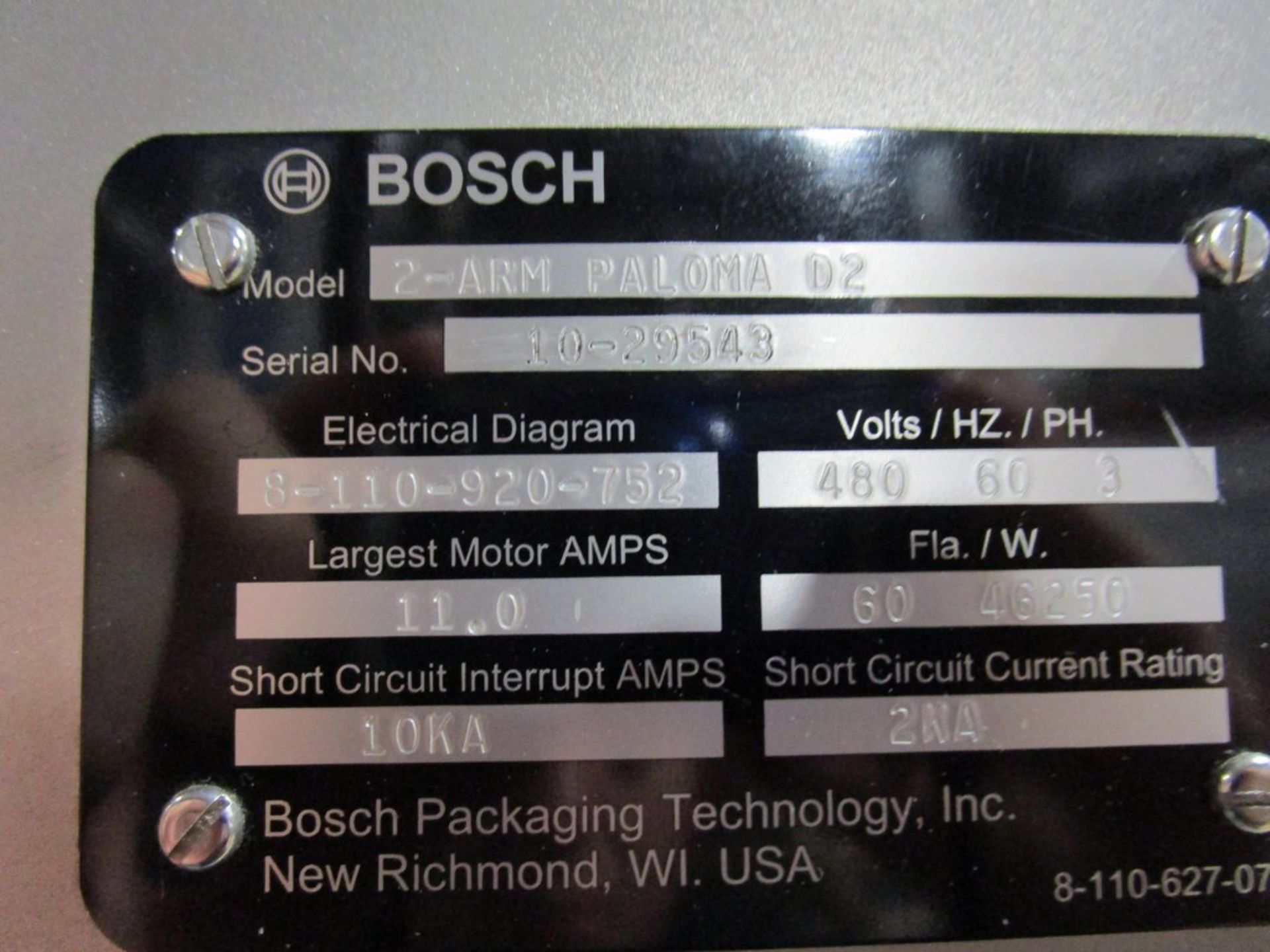 Bosch Packaging Machines PalomaD2 Double Robotic Arm Inline Parallel Pick and Place Packaging - Image 16 of 16